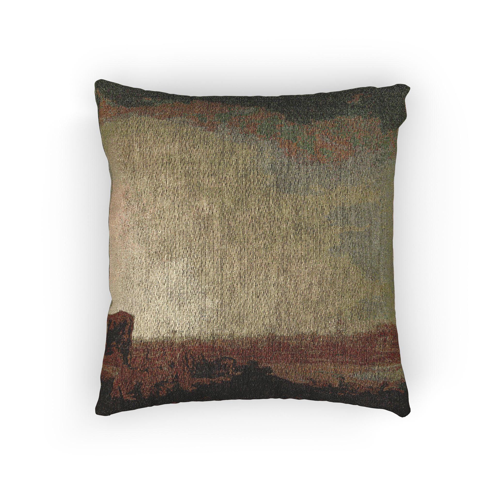 Aelbert Cuyp - A View of Vianen with a Herdsman and Cattle by a River | Woven Pillow - Image 3