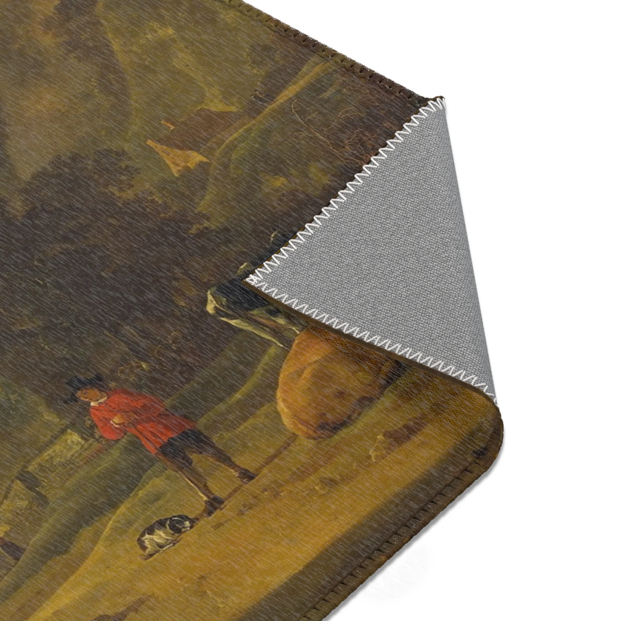 Aelbert Cuyp - Rivierlandschap met ruiters - Google Art Project | Area Rug - Image 15