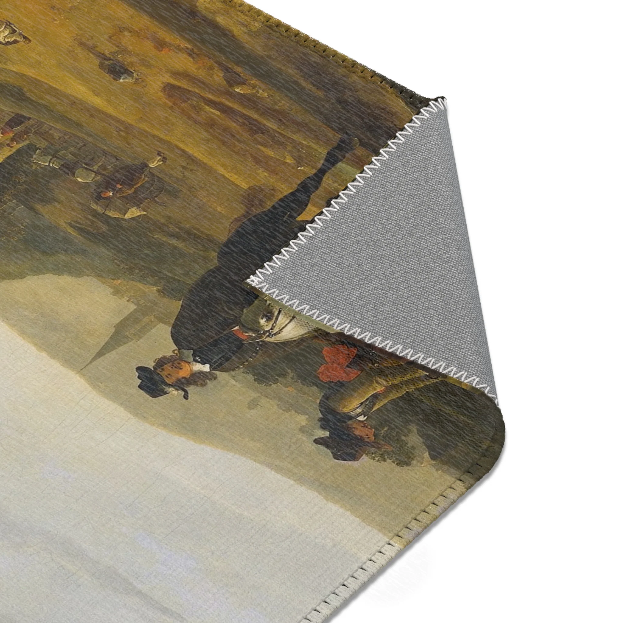 Aelbert Cuyp - Rivierlandschap met ruiters - Google Art Project | Area Rug - Image 7