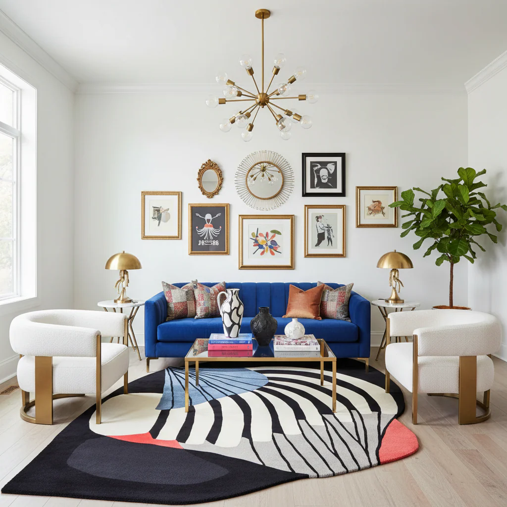 Aerodynamic Pulse Hand Tufted Rug - Image 2