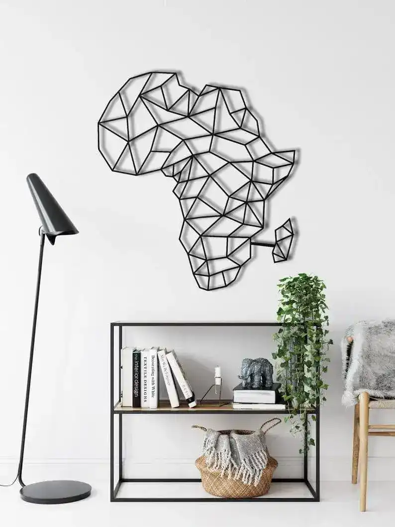 Africa Map Metal Wall Decor - Image 6