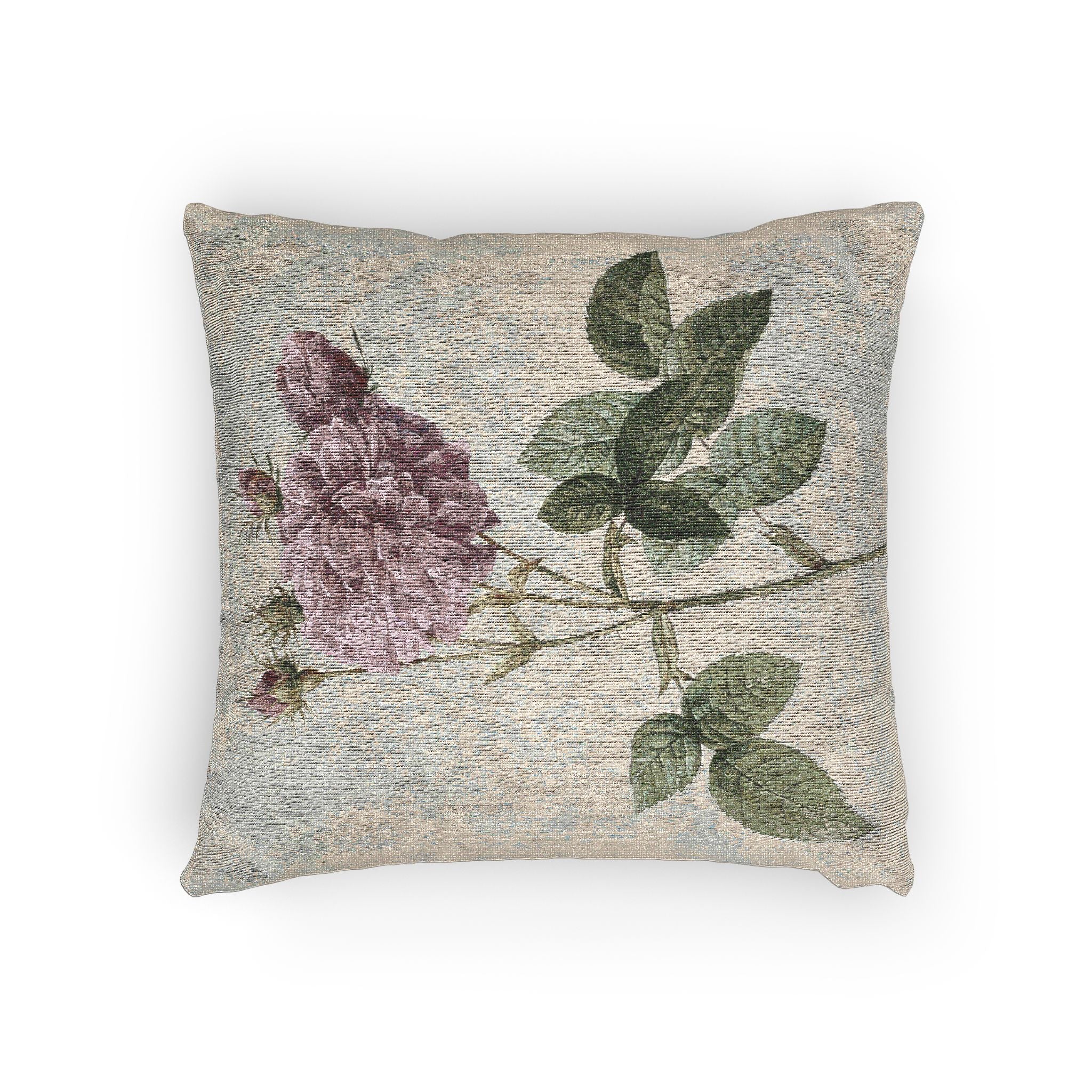 agatha-rose-p-j-redoute | Woven Pillow - Image 4