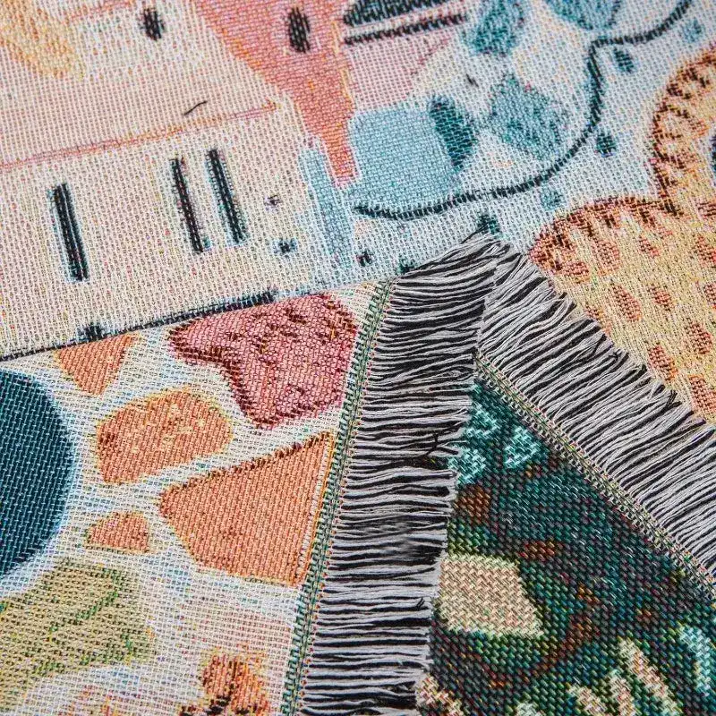 Air Balloon Town Throw Blanket - Image 4