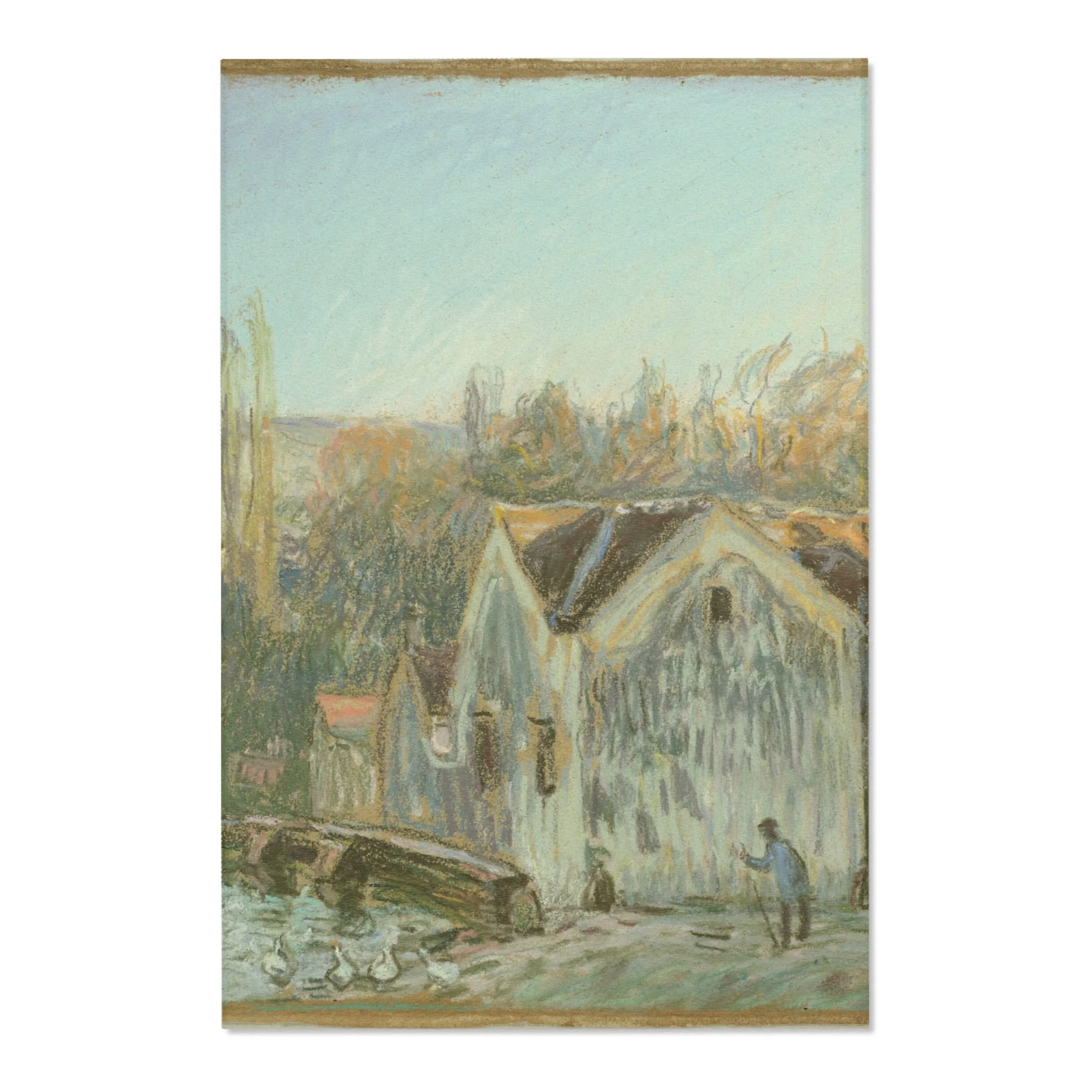Alfred Sisley - A Corner of Moret-sur-Loing | Area Rug - Image 3