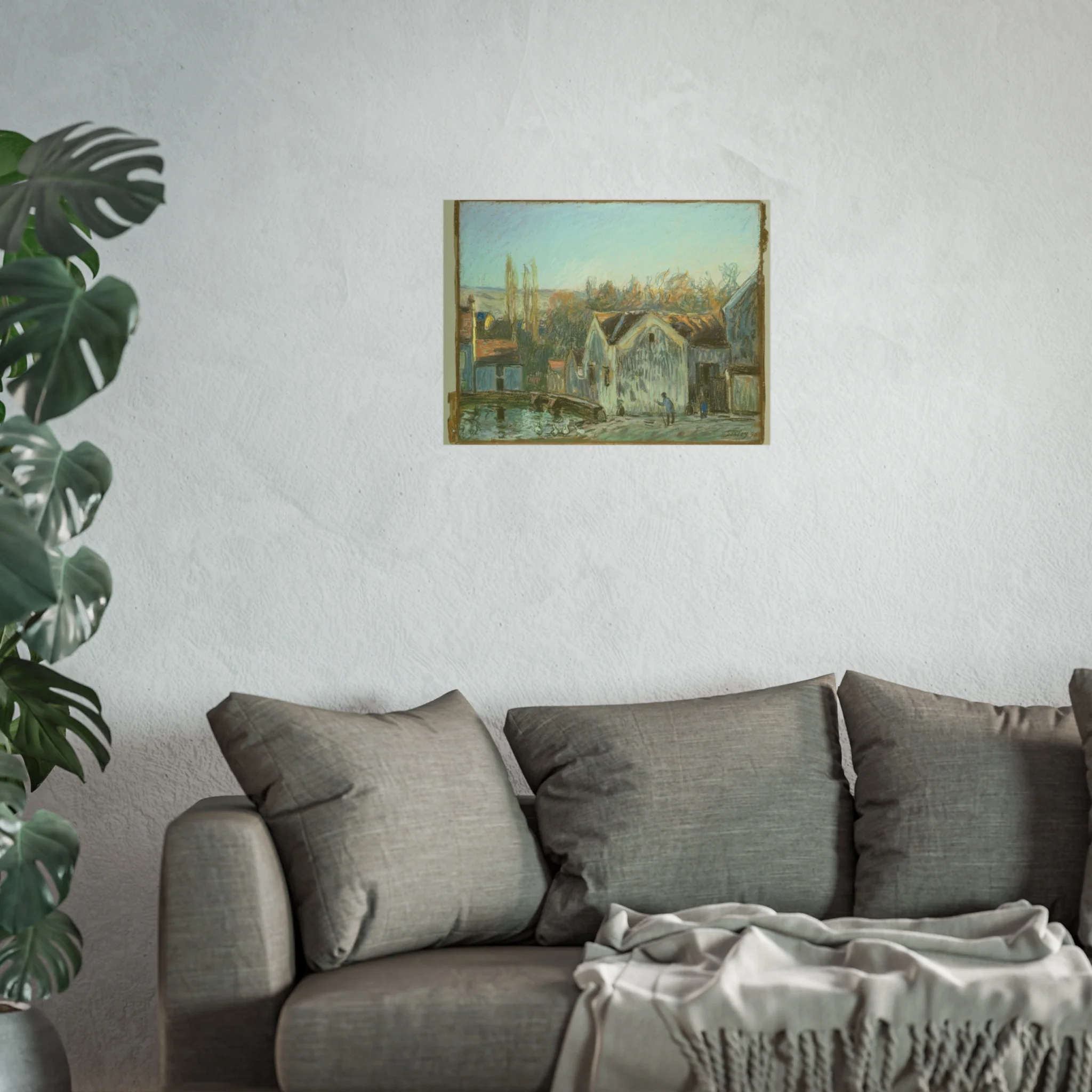 Alfred Sisley - A Corner of Moret-sur-Loing | Fine Art Poster - Image 9