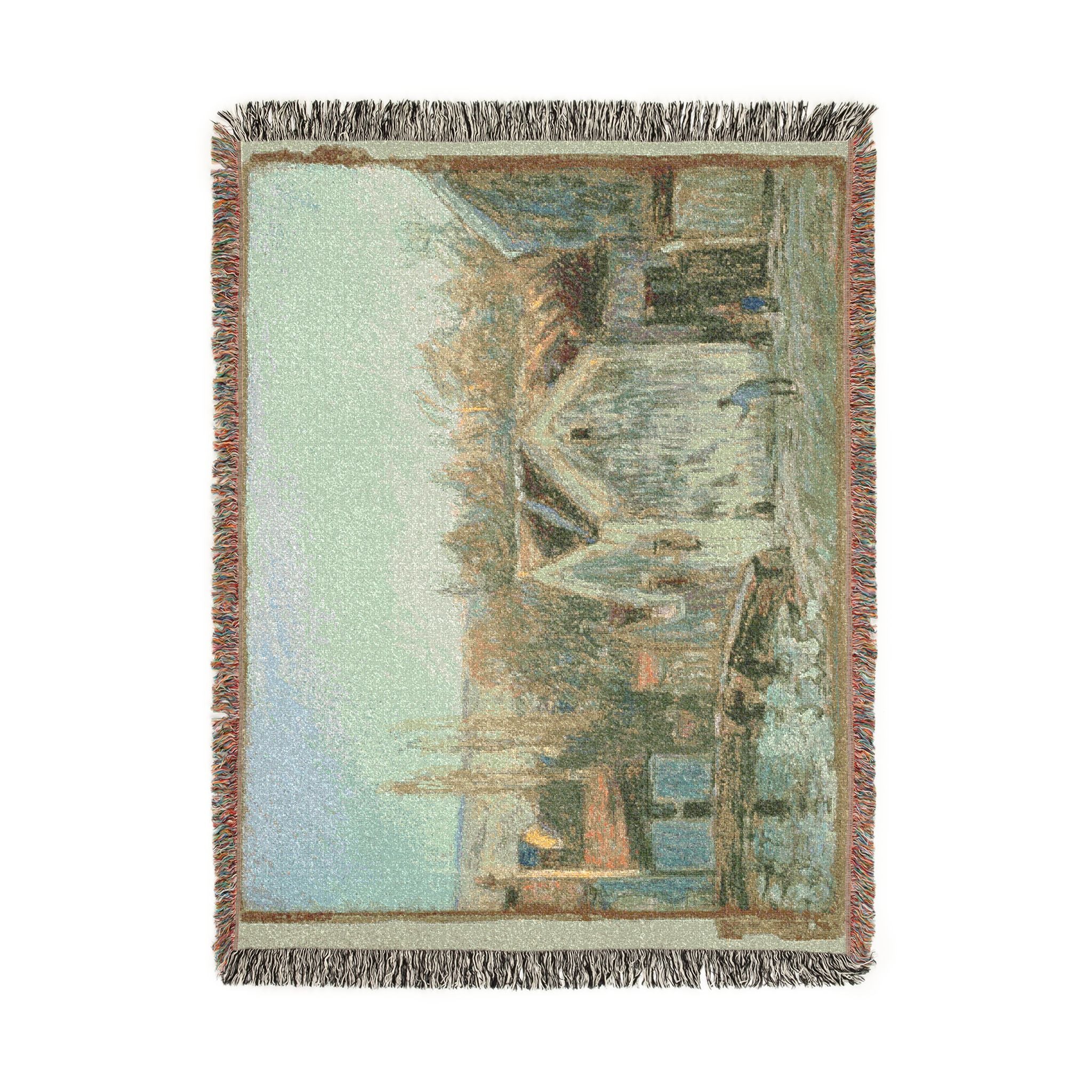 Alfred Sisley - A Corner of Moret-sur-Loing | Woven Tapestry Blanket - Image 11