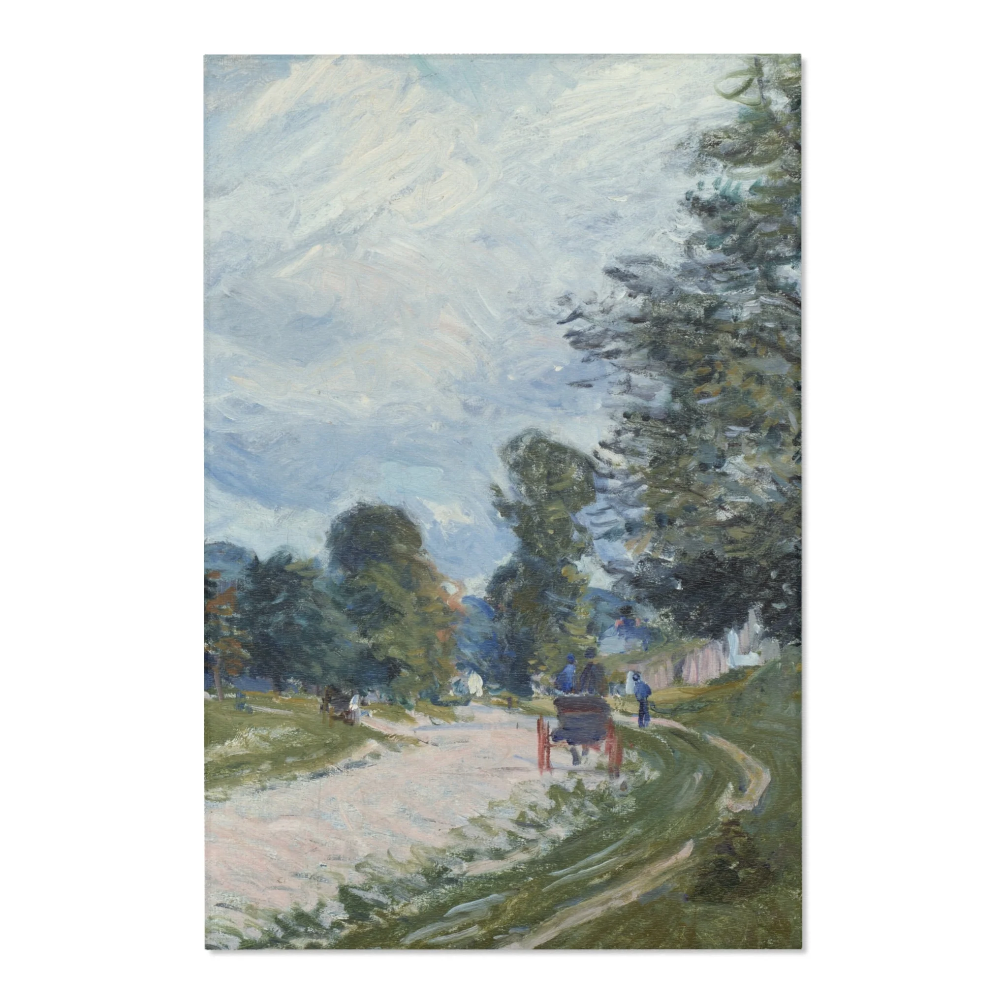 Alfred Sisley - A Turn in the Road | Area Rug - Image 3