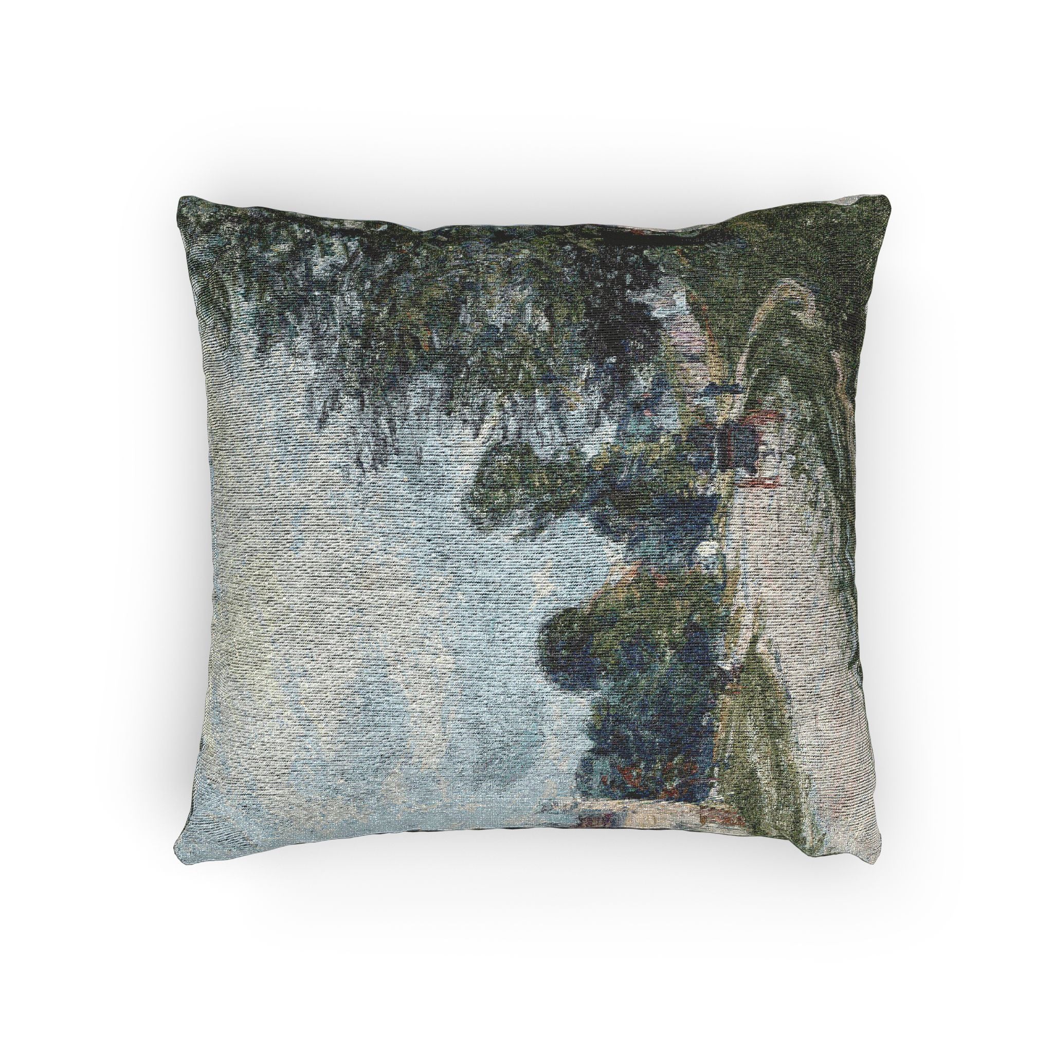 Alfred Sisley - A Turn in the Road | Woven Pillow - Image 4