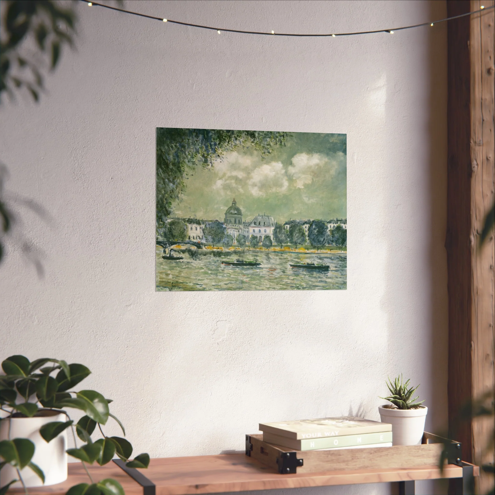 Alfred Sisley - Landscape along the Seine with the Institut de France and the Pont des Arts | Fine Art Poster - Image 7