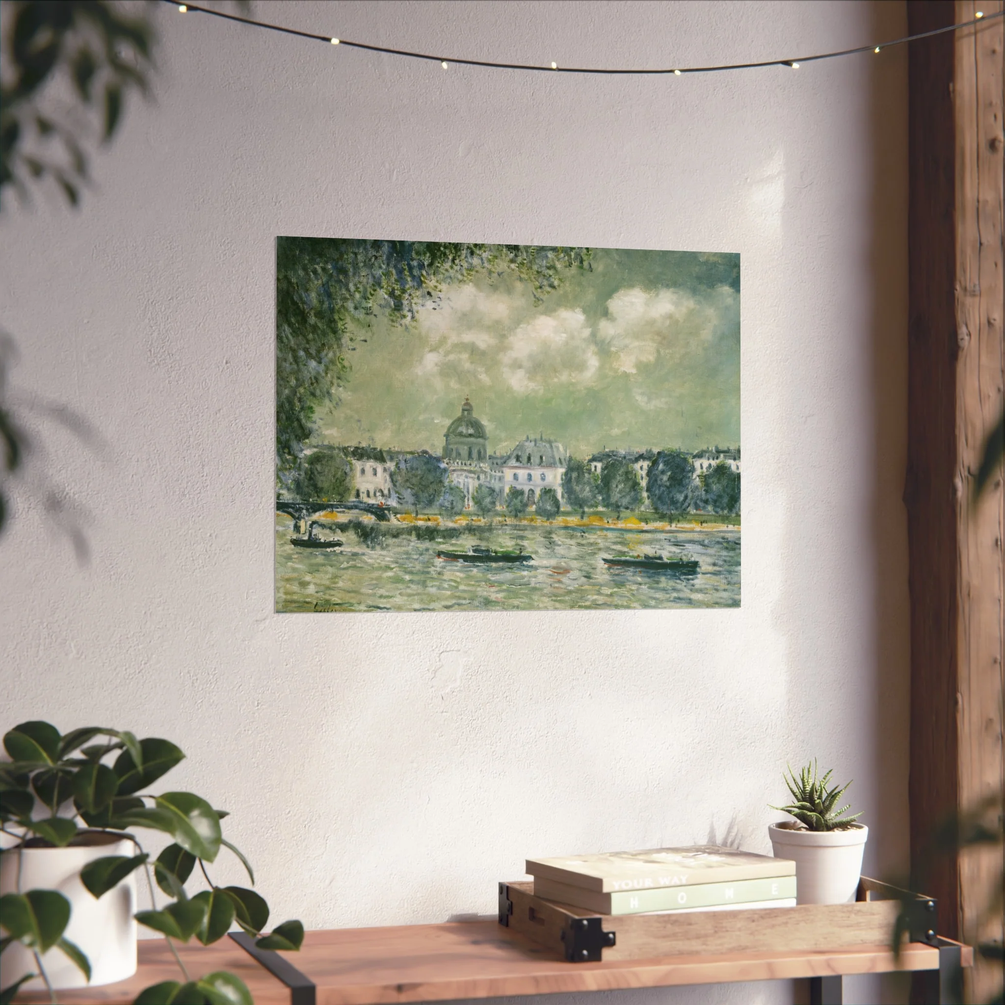 Alfred Sisley - Landscape along the Seine with the Institut de France and the Pont des Arts | Fine Art Poster - Image 9