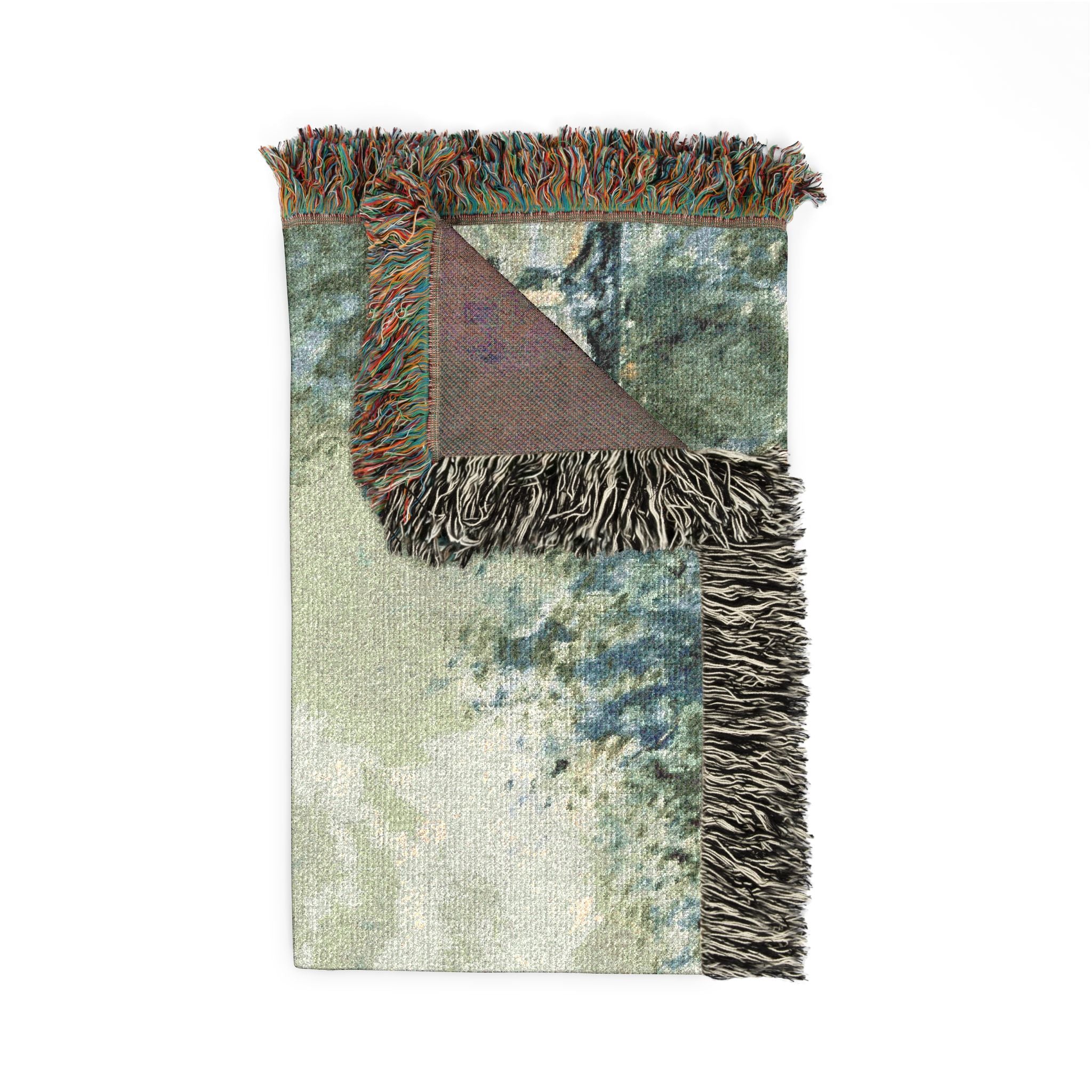 Alfred Sisley - Landscape along the Seine with the Institut de France and the Pont des Arts | Woven Tapestry Blanket - Image 5