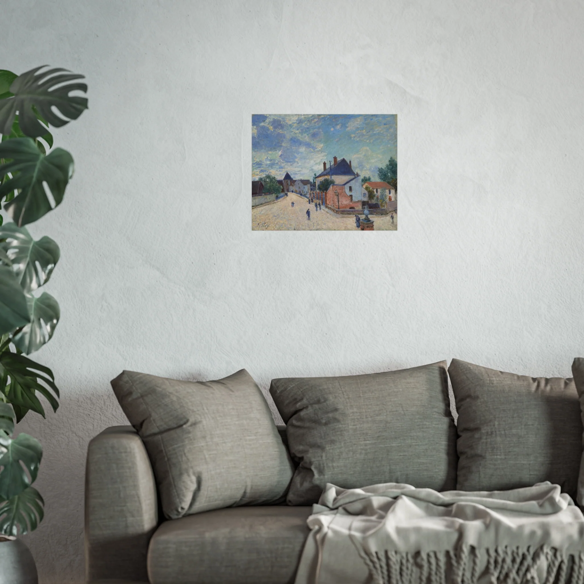 Alfred Sisley - Street in Moret | Fine Art Poster - Image 7