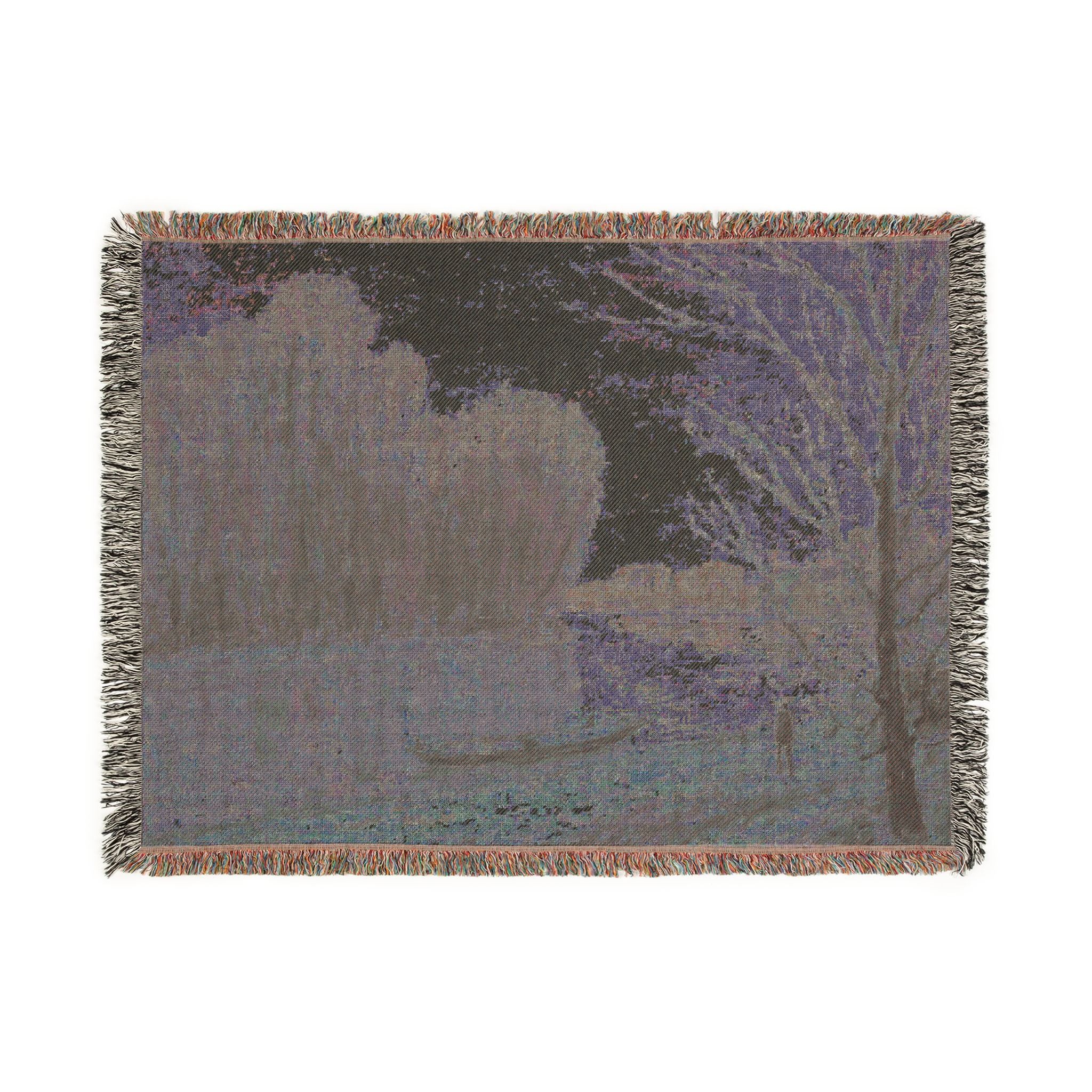 Alfred Sisley - The Loire | Woven Tapestry Blanket - Image 12