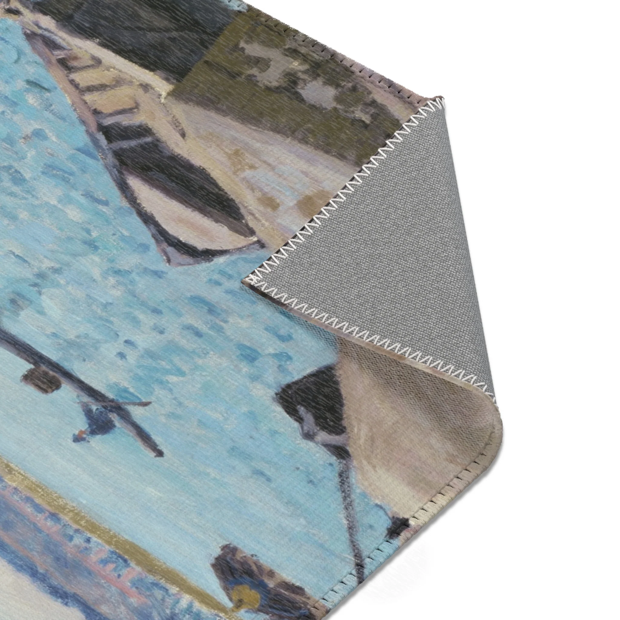 Alfred Sisley - The Seine at Port-Marly, Piles of Sand | Area Rug - Image 7