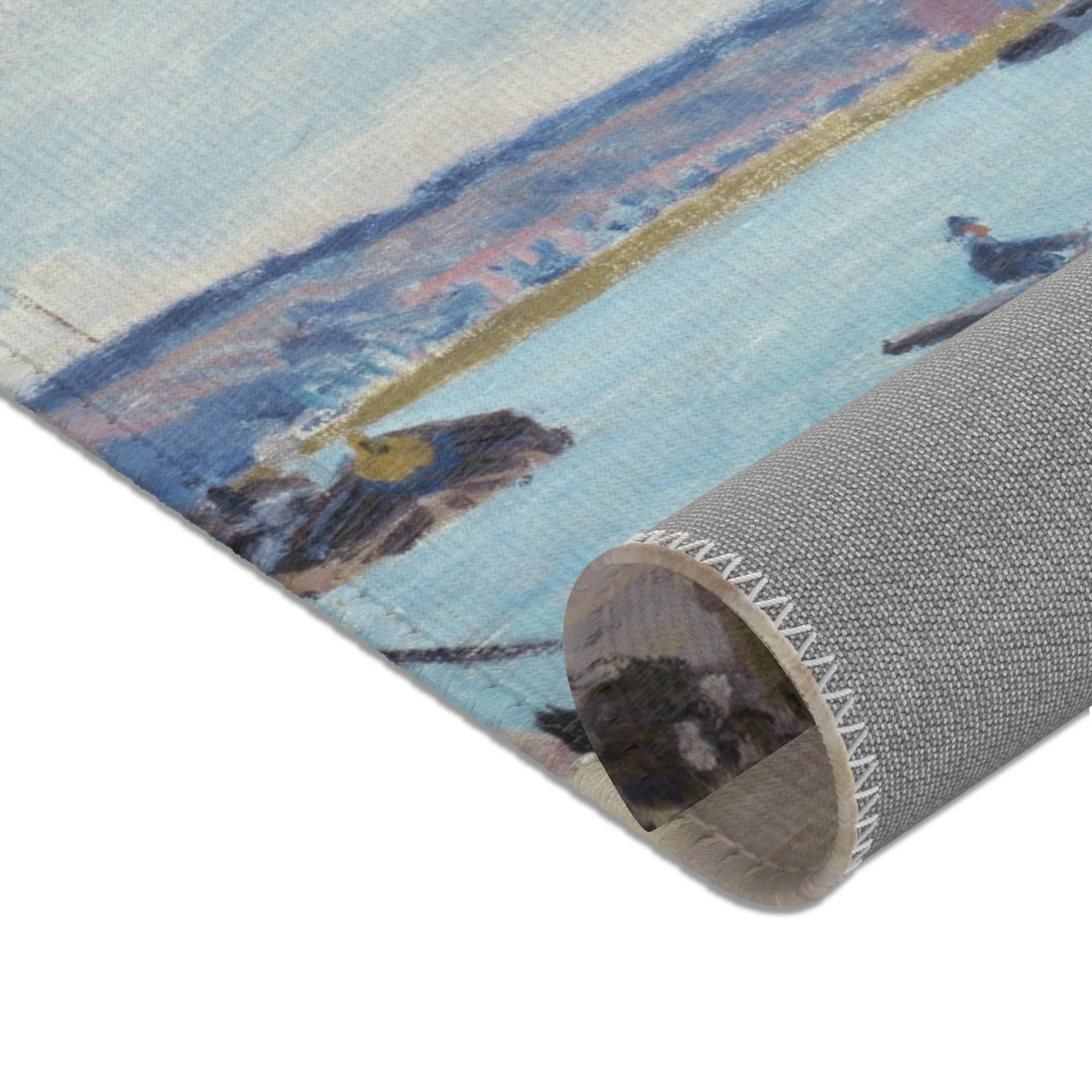 Alfred Sisley - The Seine at Port-Marly, Piles of Sand | Area Rug - Image 8