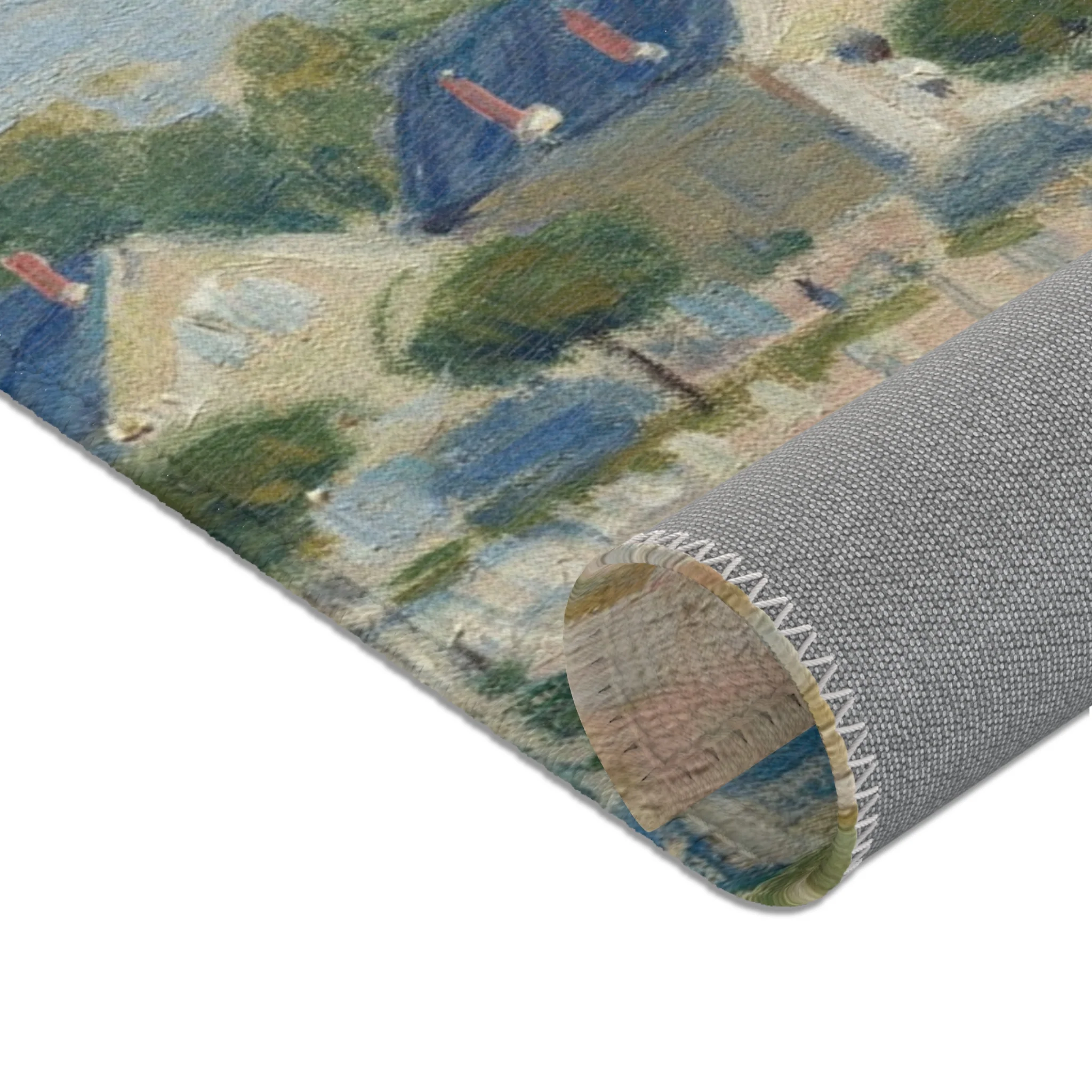 Alfred Sisley - Watering Place at Marly | Area Rug - Image 10