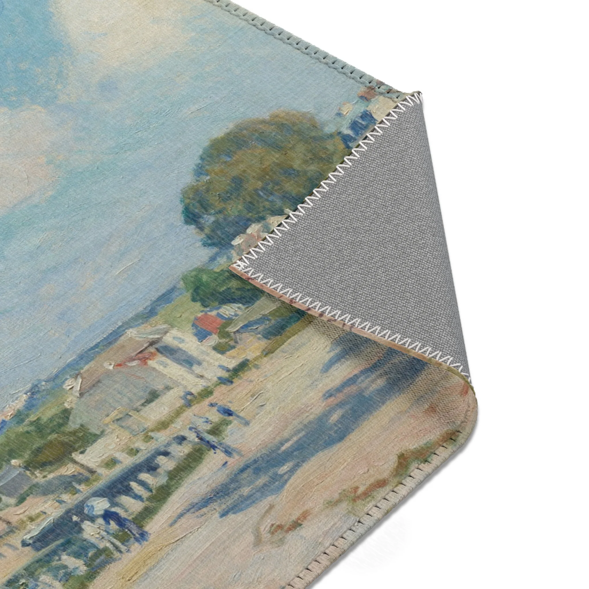 Alfred Sisley - Watering Place at Marly | Area Rug - Image 13