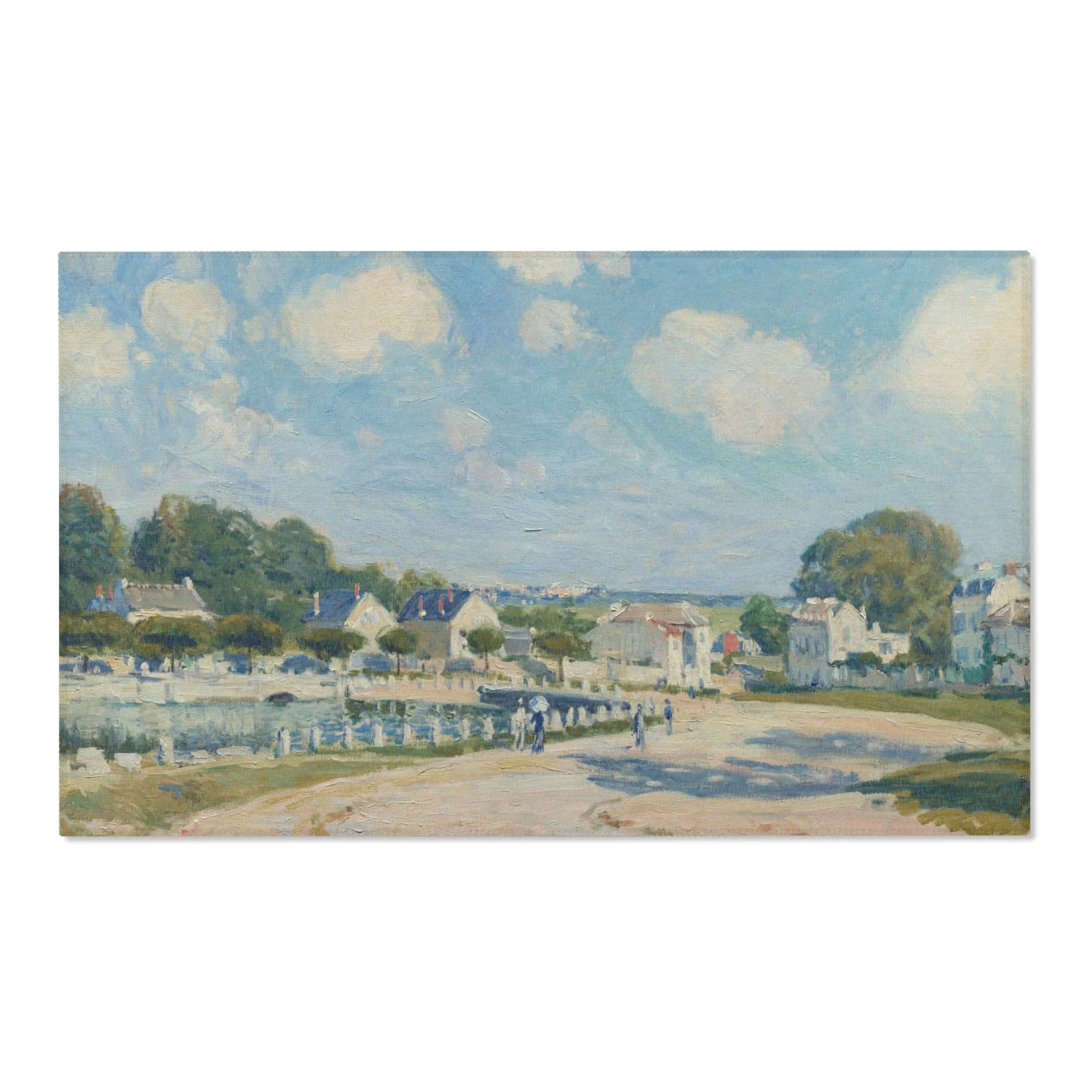 Alfred Sisley - Watering Place at Marly | Area Rug - Image 5