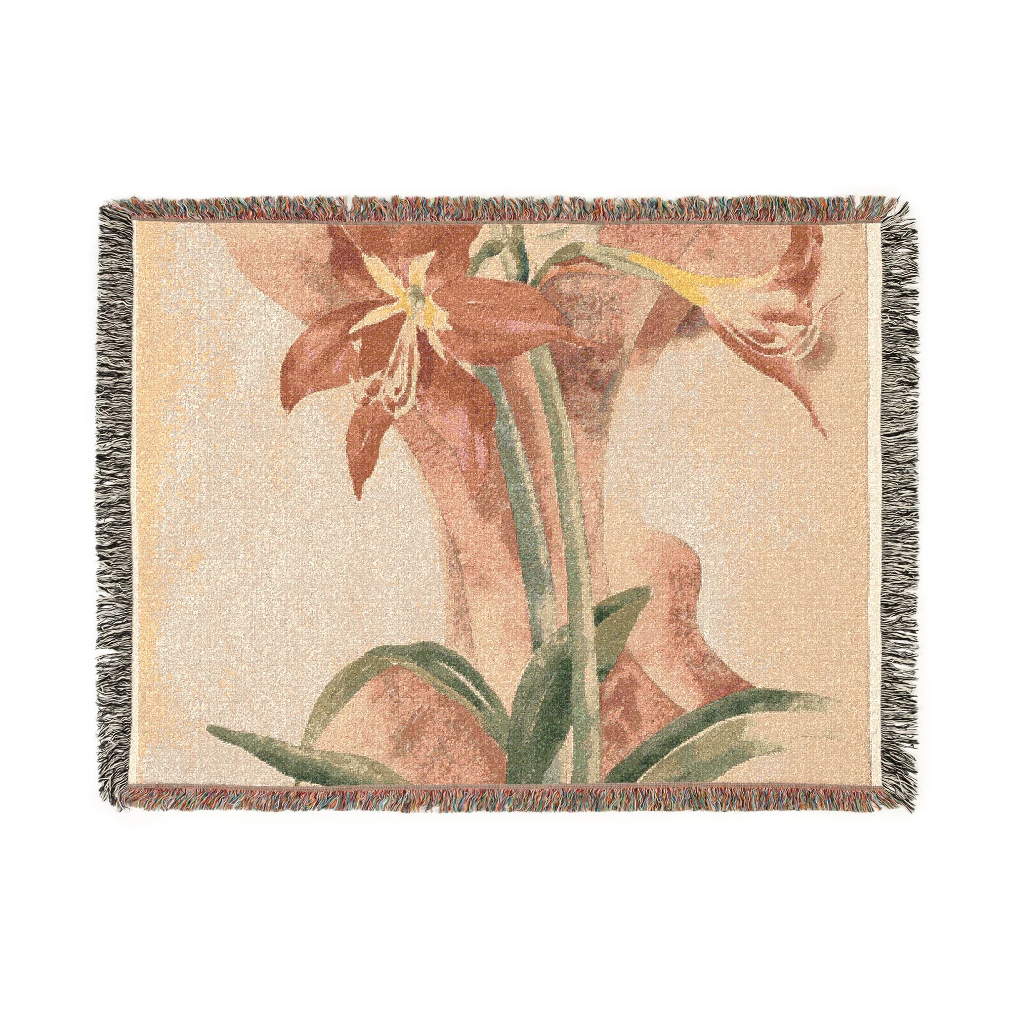 amaryllis-piet-mondrian | Woven Tapestry Blanket - Image 10