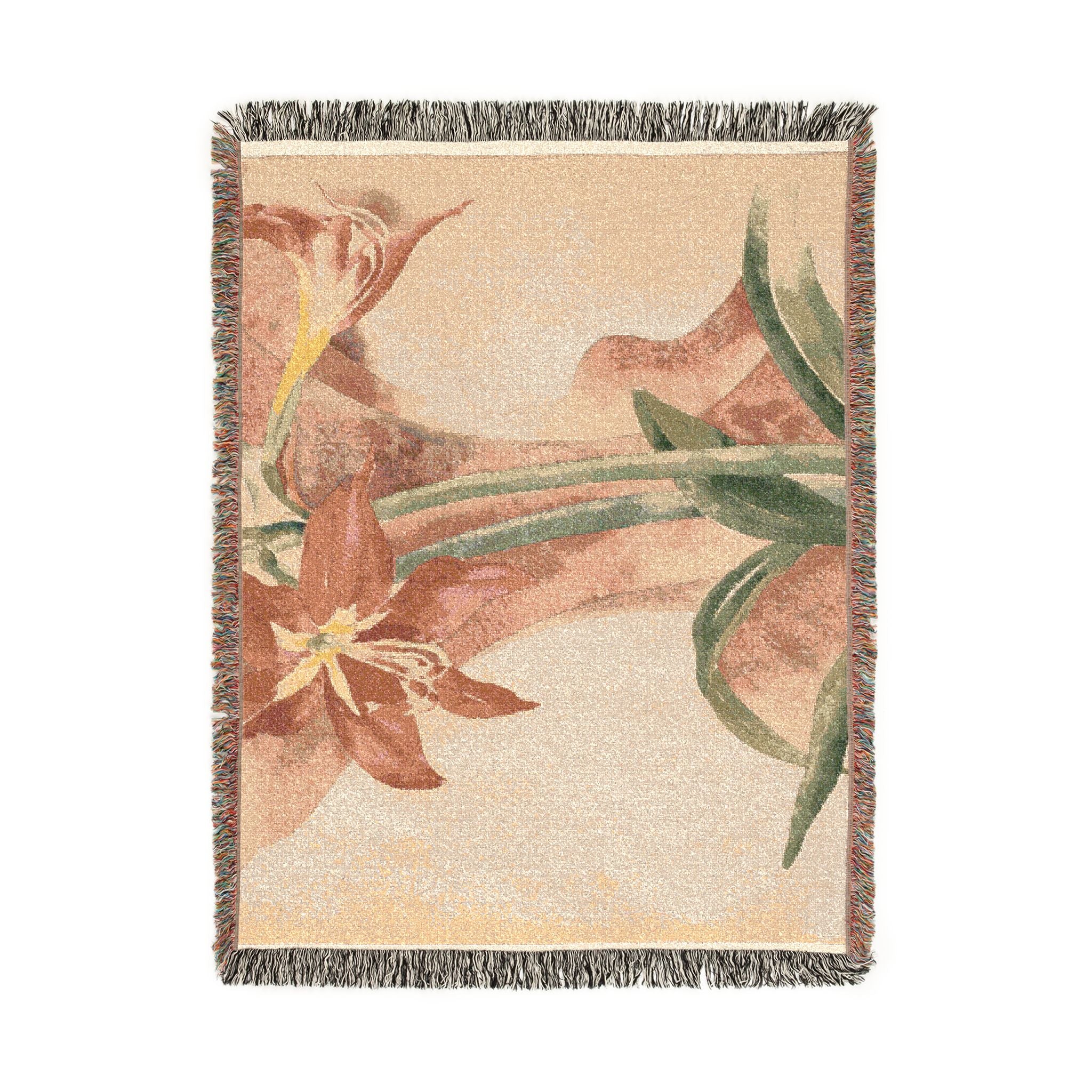 amaryllis-piet-mondrian | Woven Tapestry Blanket - Image 11