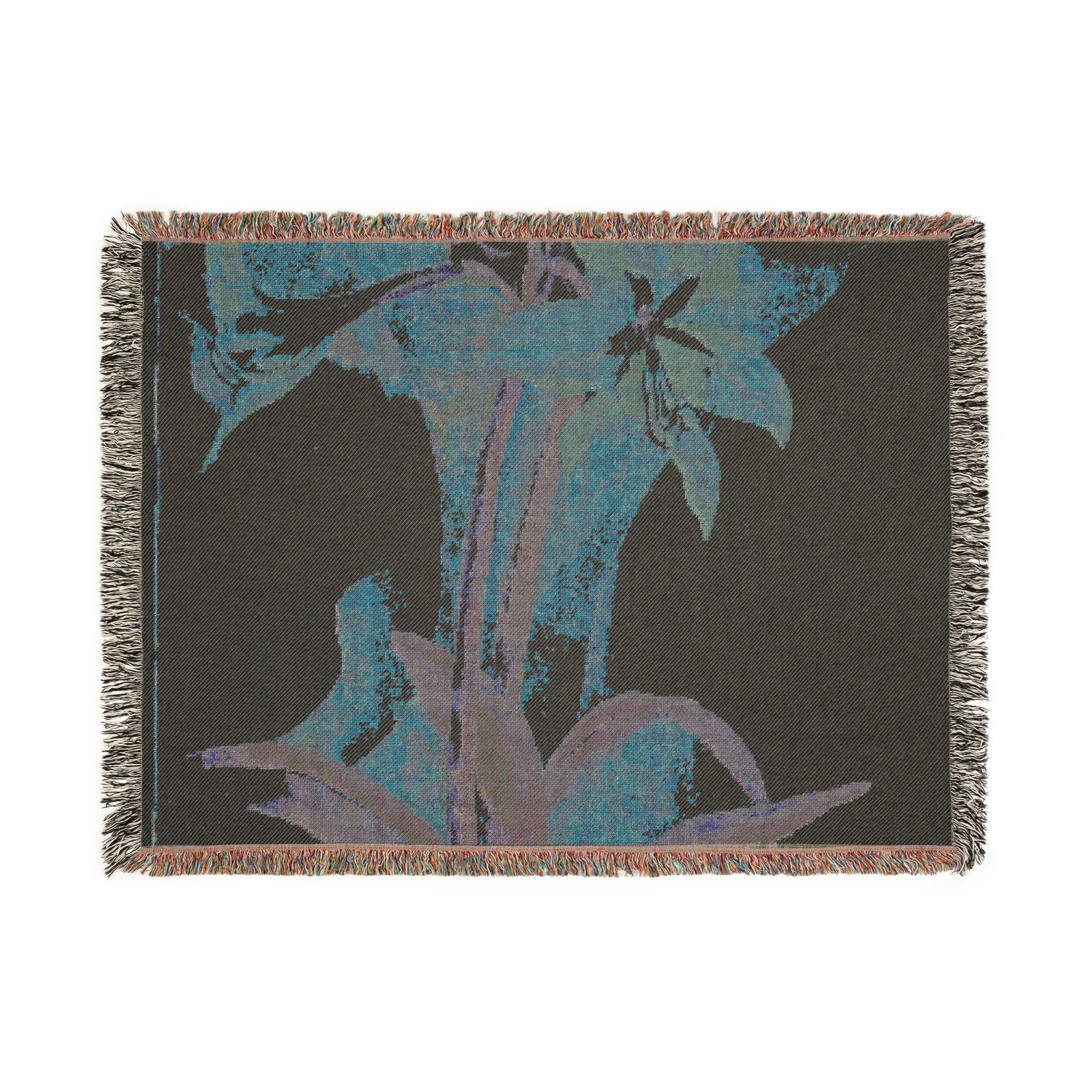 amaryllis-piet-mondrian | Woven Tapestry Blanket - Image 12