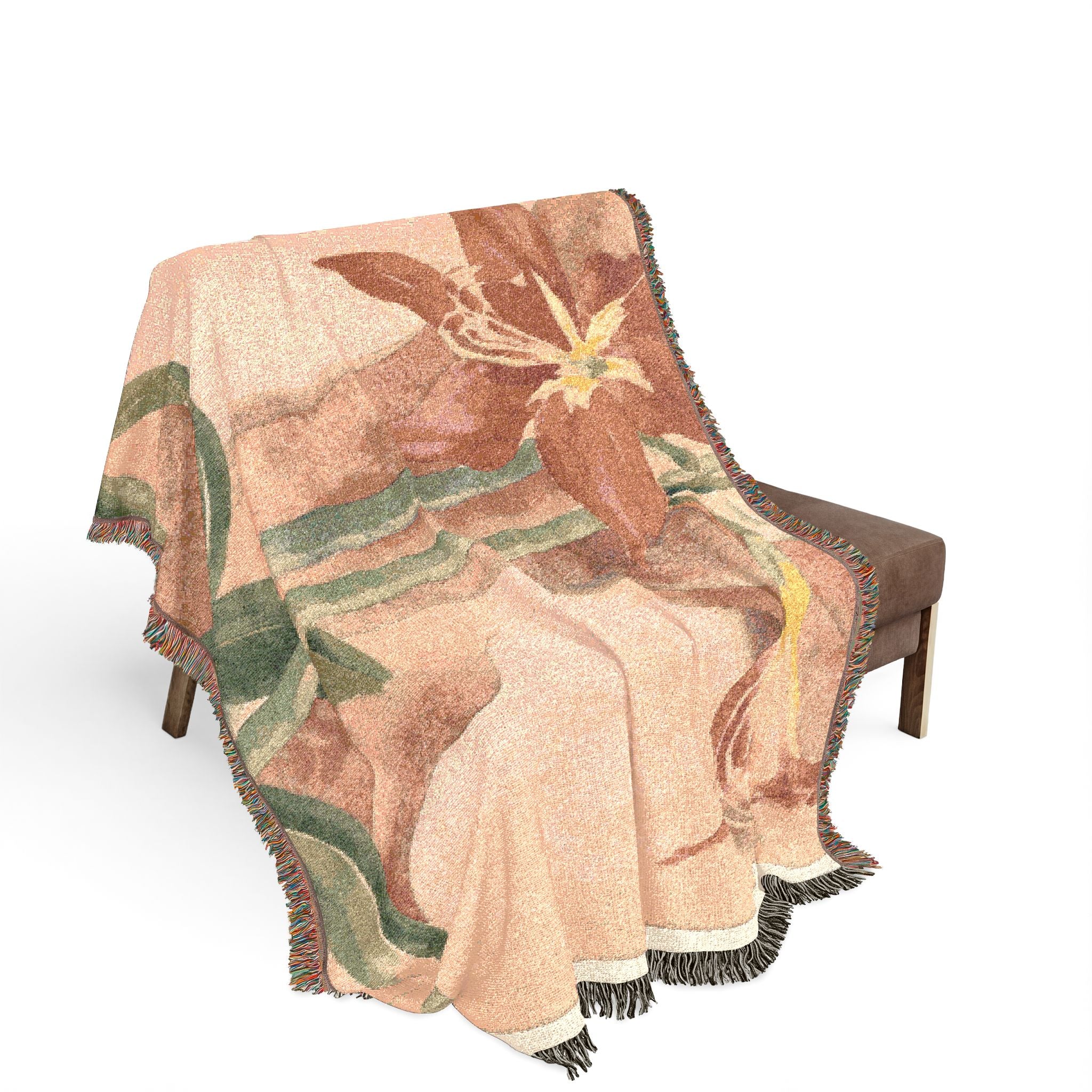 amaryllis-piet-mondrian | Woven Tapestry Blanket - Image 3