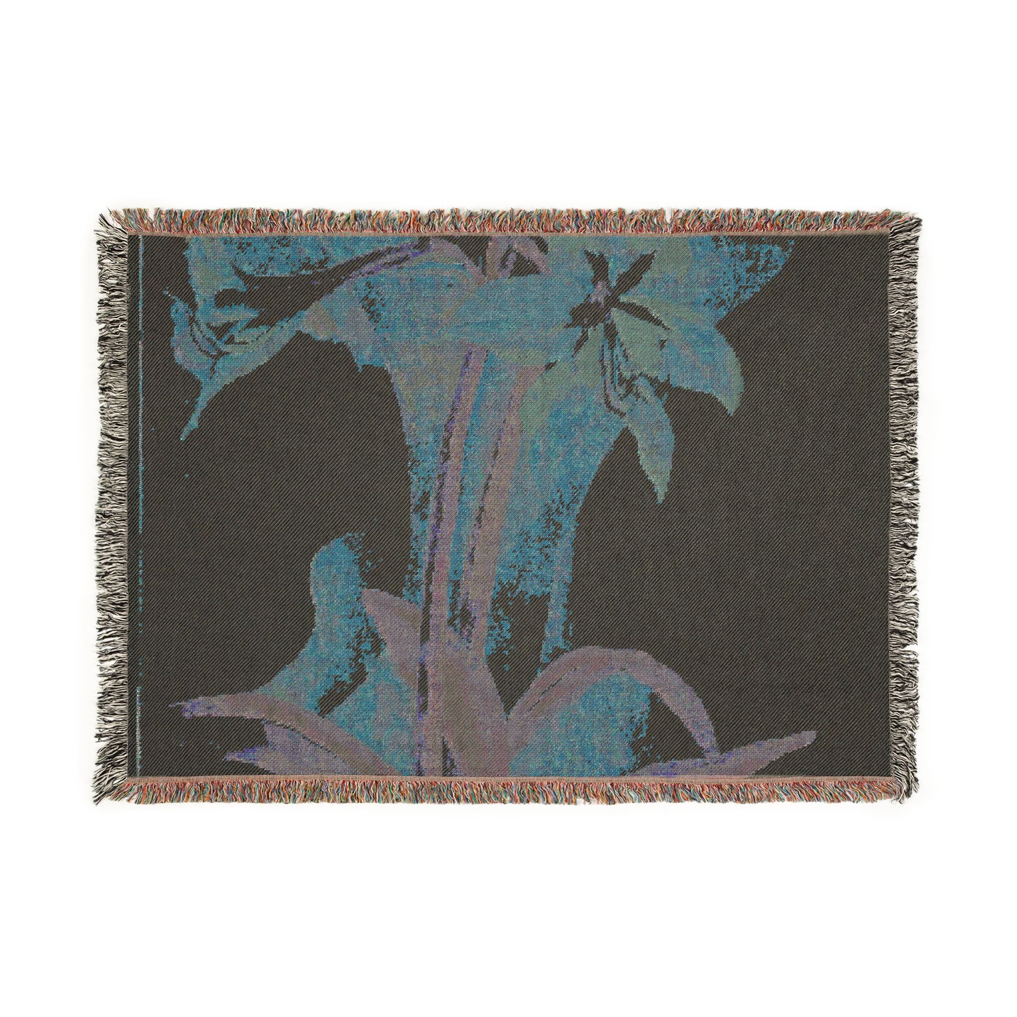 amaryllis-piet-mondrian | Woven Tapestry Blanket - Image 4