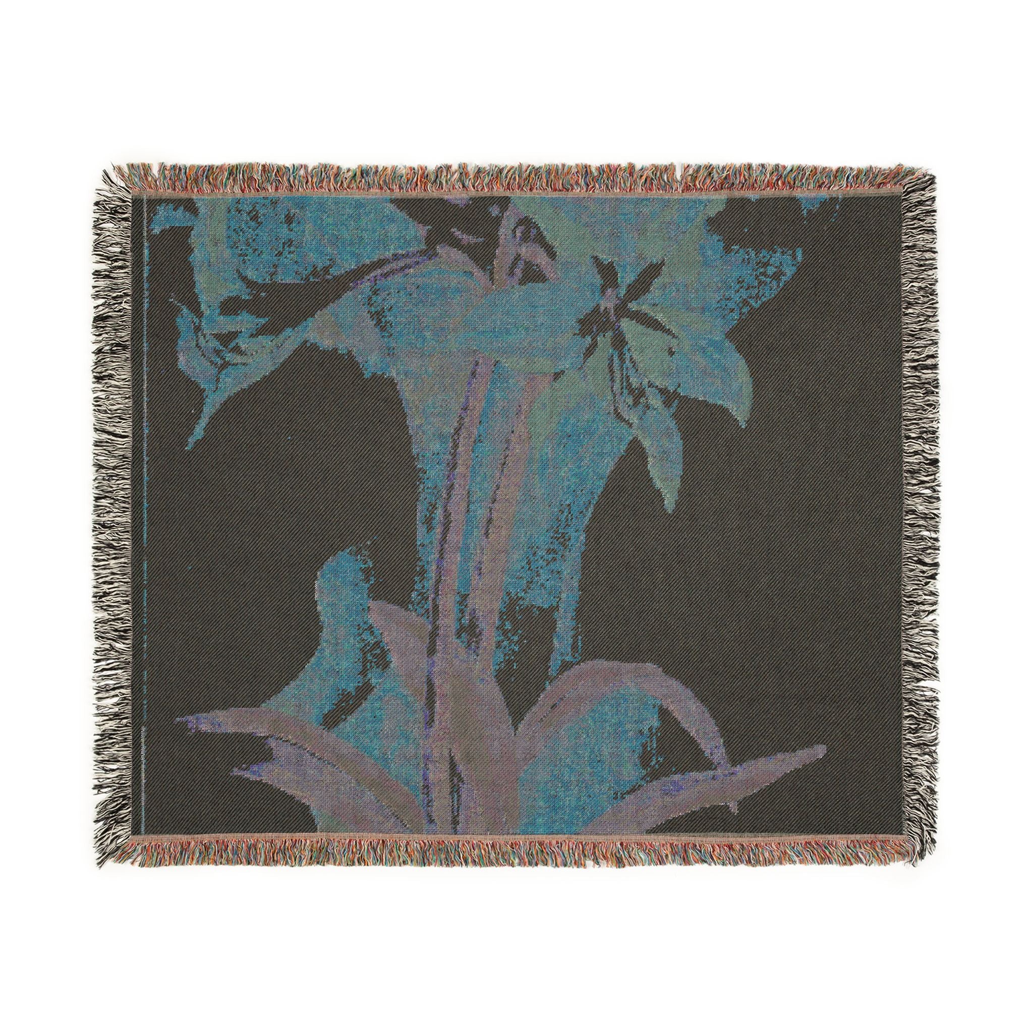 amaryllis-piet-mondrian | Woven Tapestry Blanket - Image 8