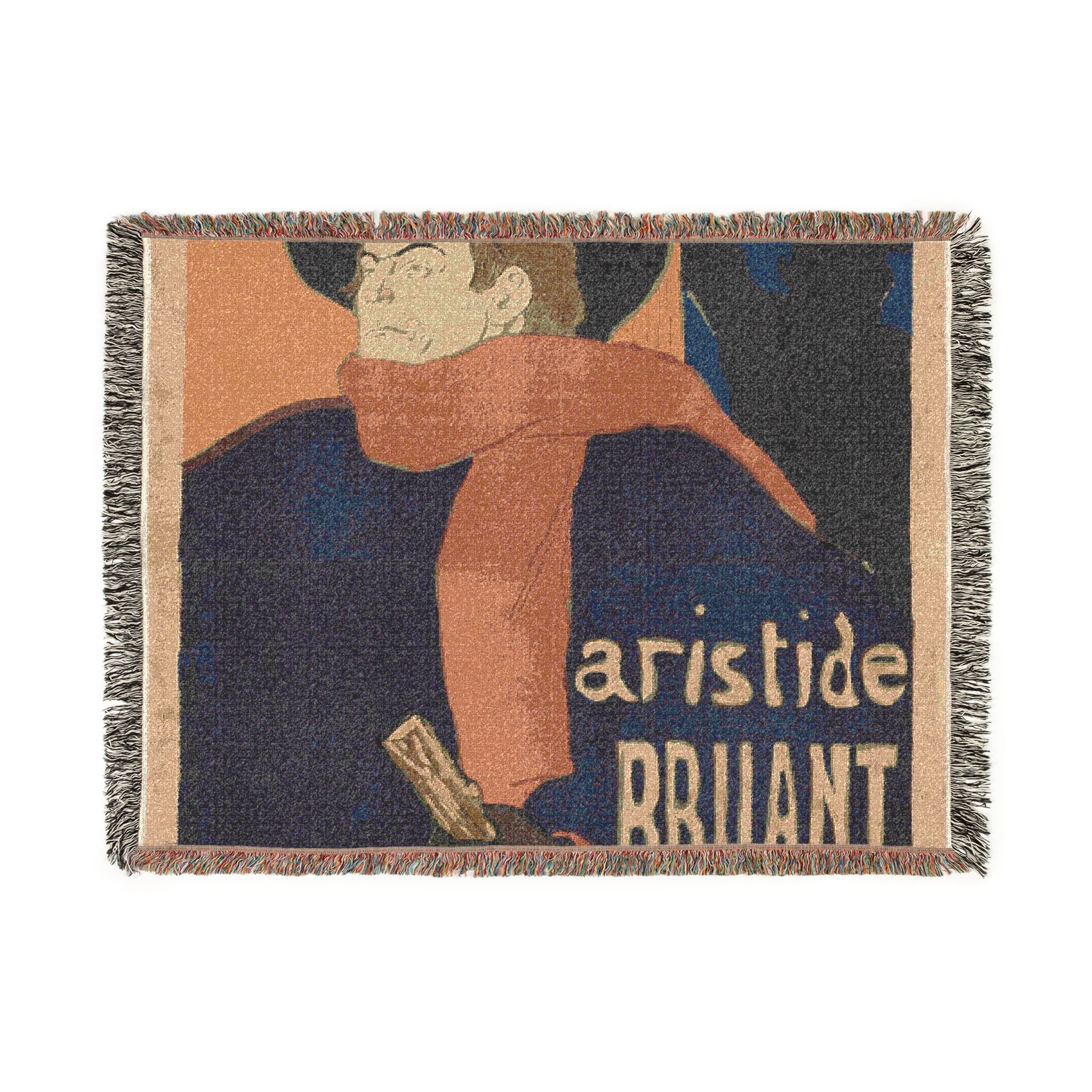 ambassadeurs-aristide-bruant-toulouse-lautrec | Woven Tapestry Blanket - Image 10