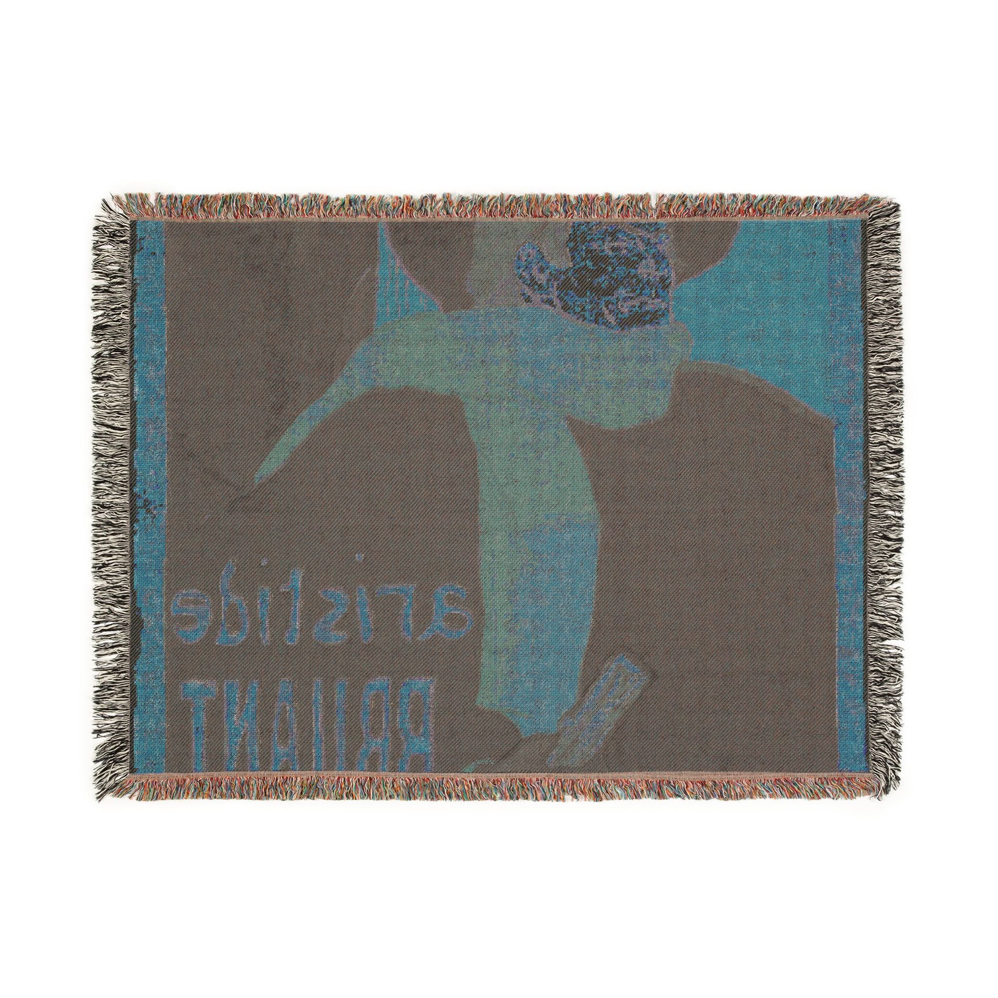 ambassadeurs-aristide-bruant-toulouse-lautrec | Woven Tapestry Blanket - Image 12