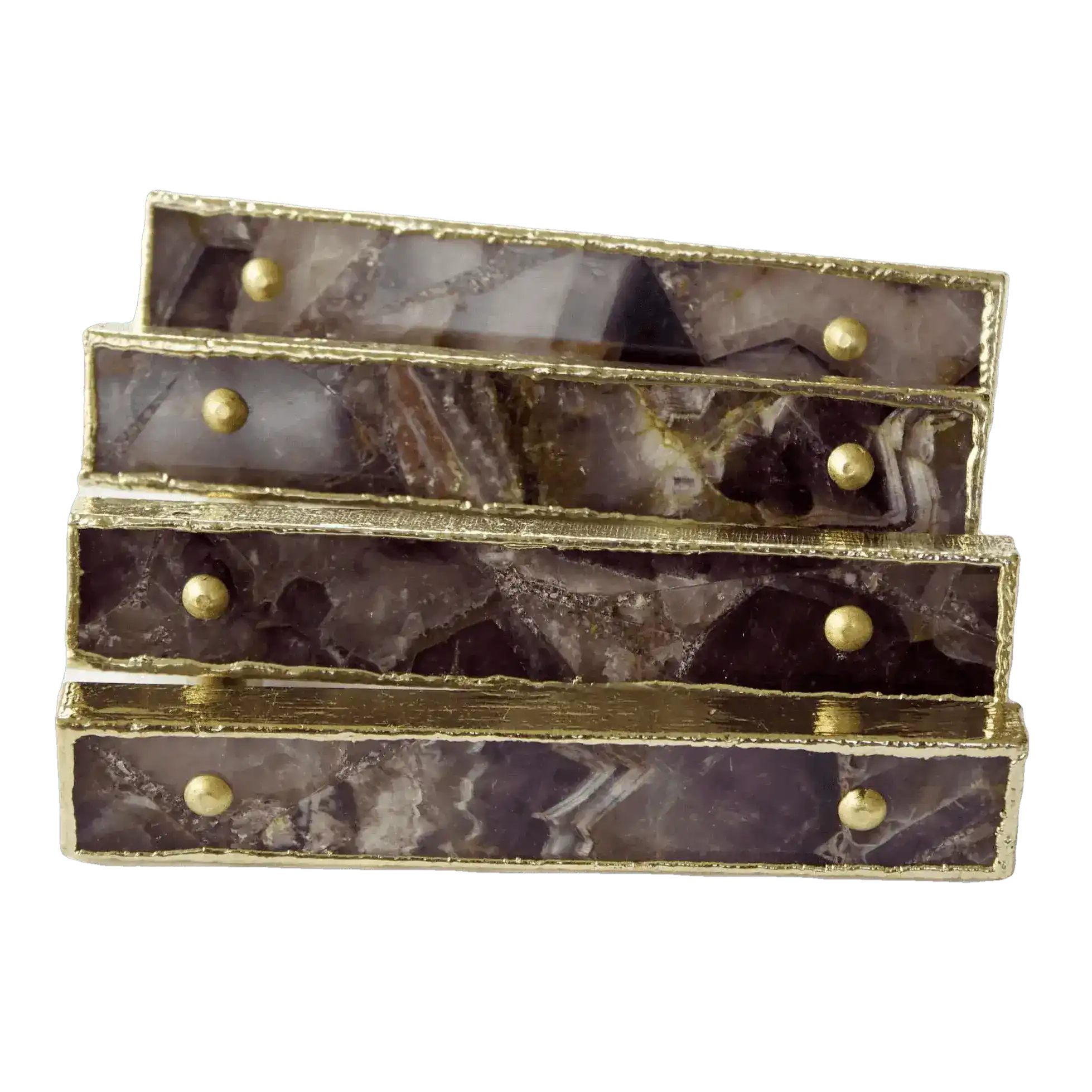Amethyst Agate Cabinet Door Pull Handle - Set of 4 - Image 5