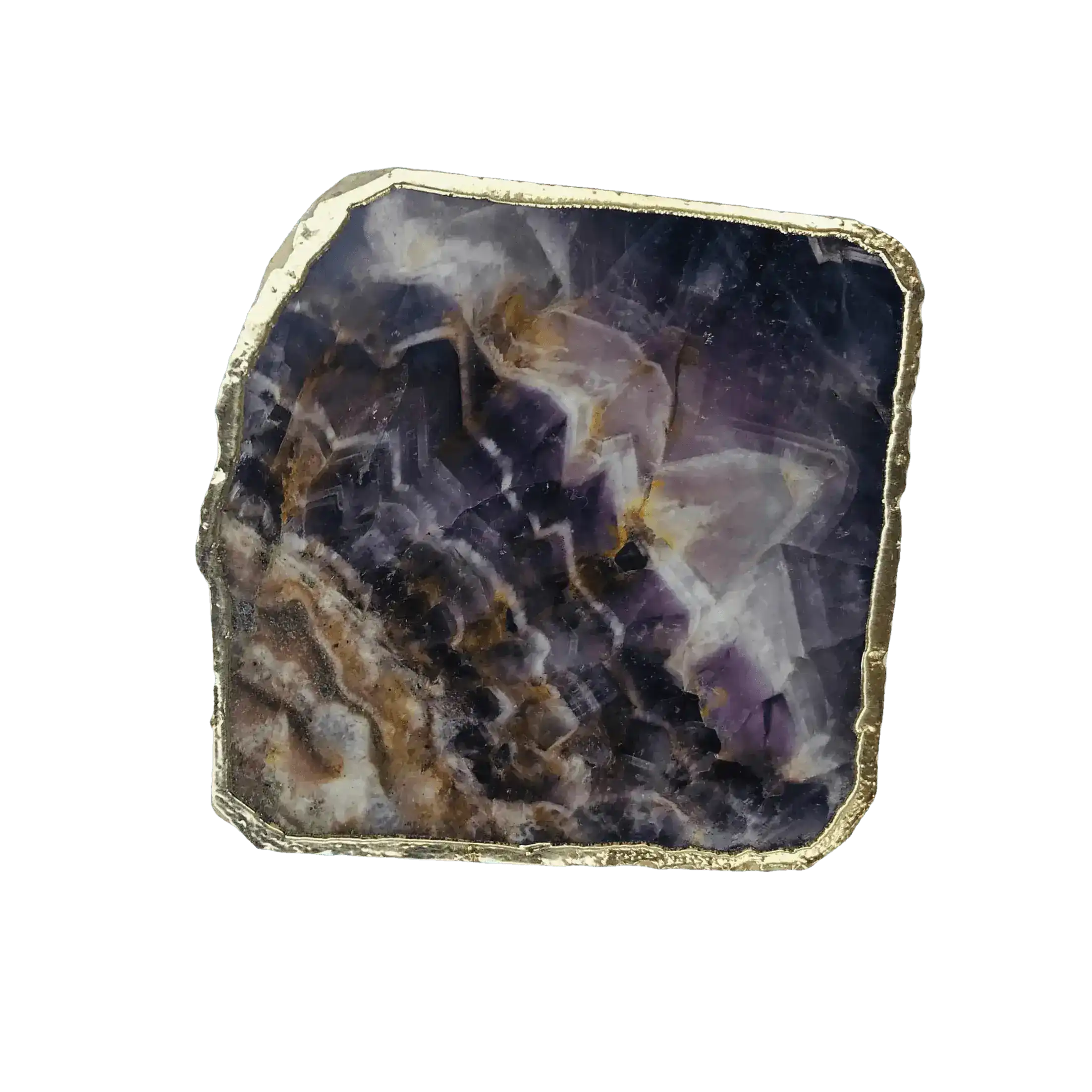 Amethyst Stone Coasters - Set of 4 - Image 3