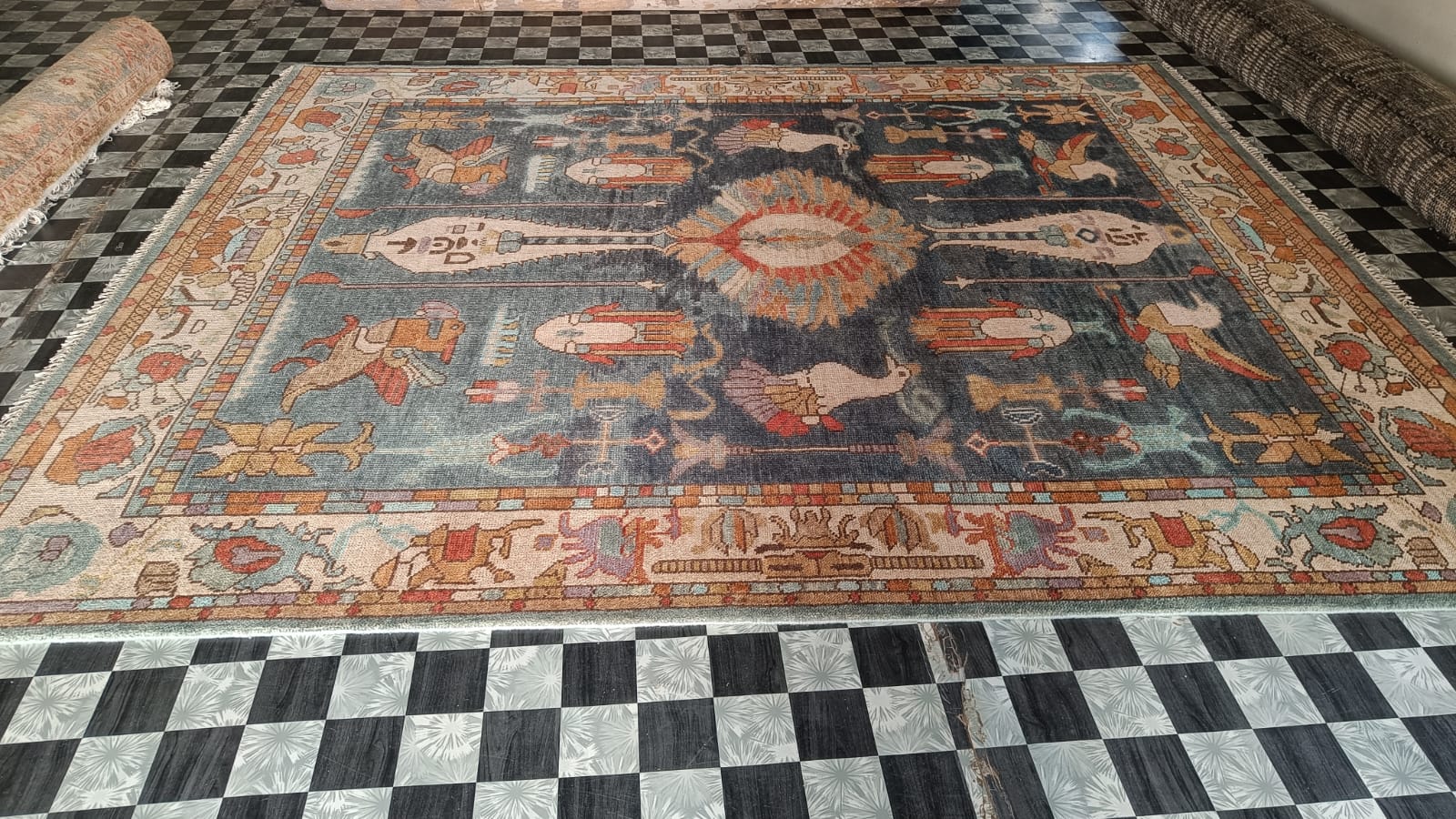 Ancient Wisdom Hand Knotted Area Rug - Image 4
