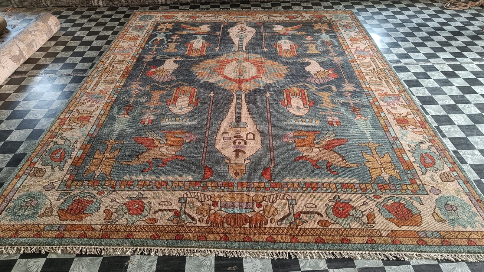 Ancient Wisdom Hand Knotted Area Rug - Image 5