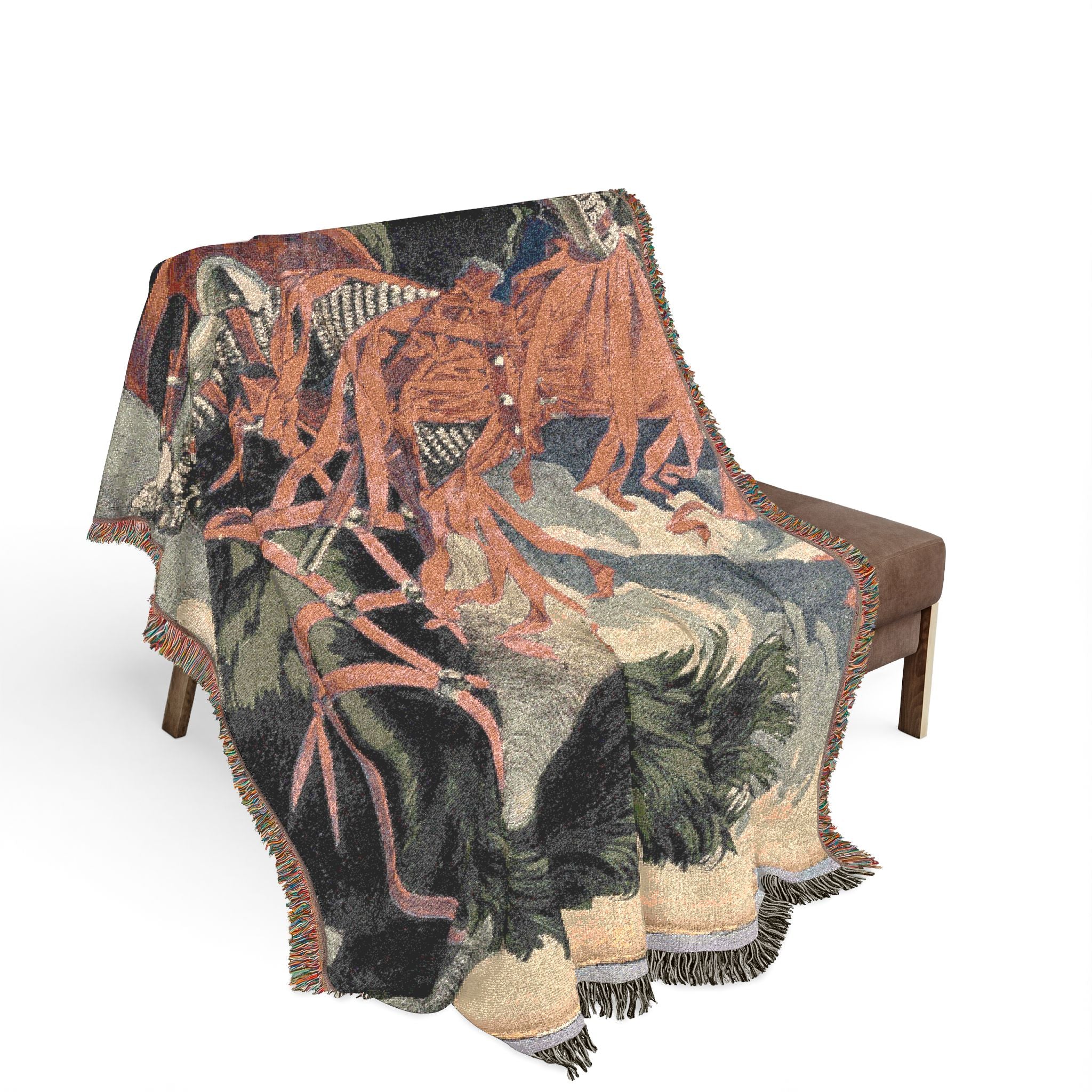 andalusia-at-the-time-of-the-moors-right-eugene-grasset | Woven Tapestry Blanket - Image 3