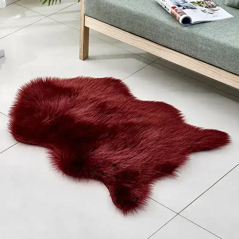 Animal Shaped Faux Fur Accent Rug - Image 4