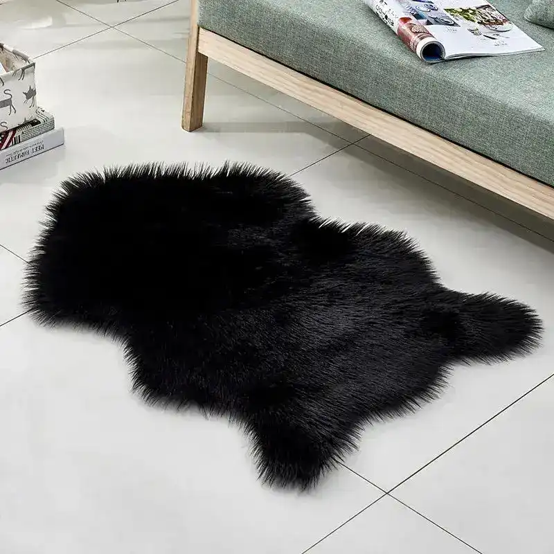 Animal Shaped Faux Fur Accent Rug - Image 5