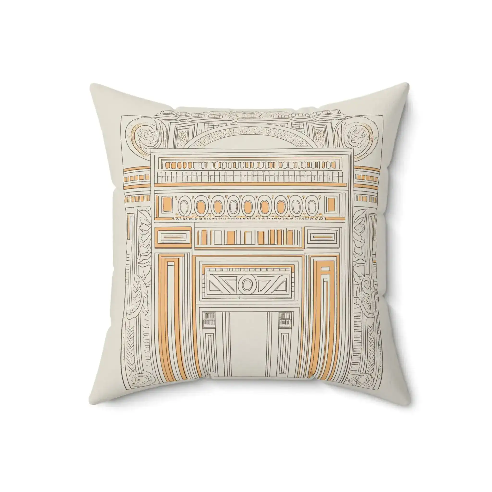Architectural Lines Throw Pillow - Image 4