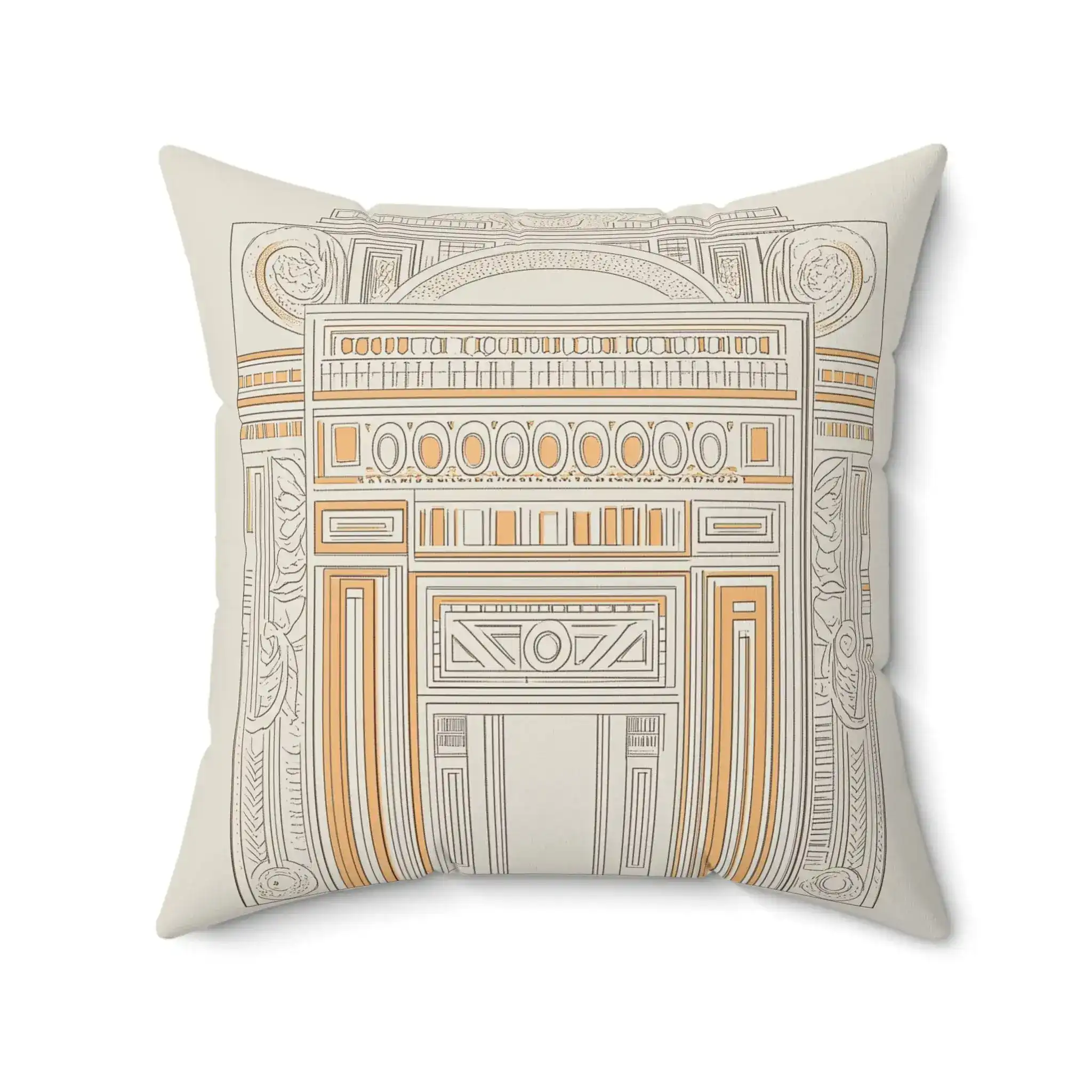 Architectural Lines Throw Pillow - Image 5