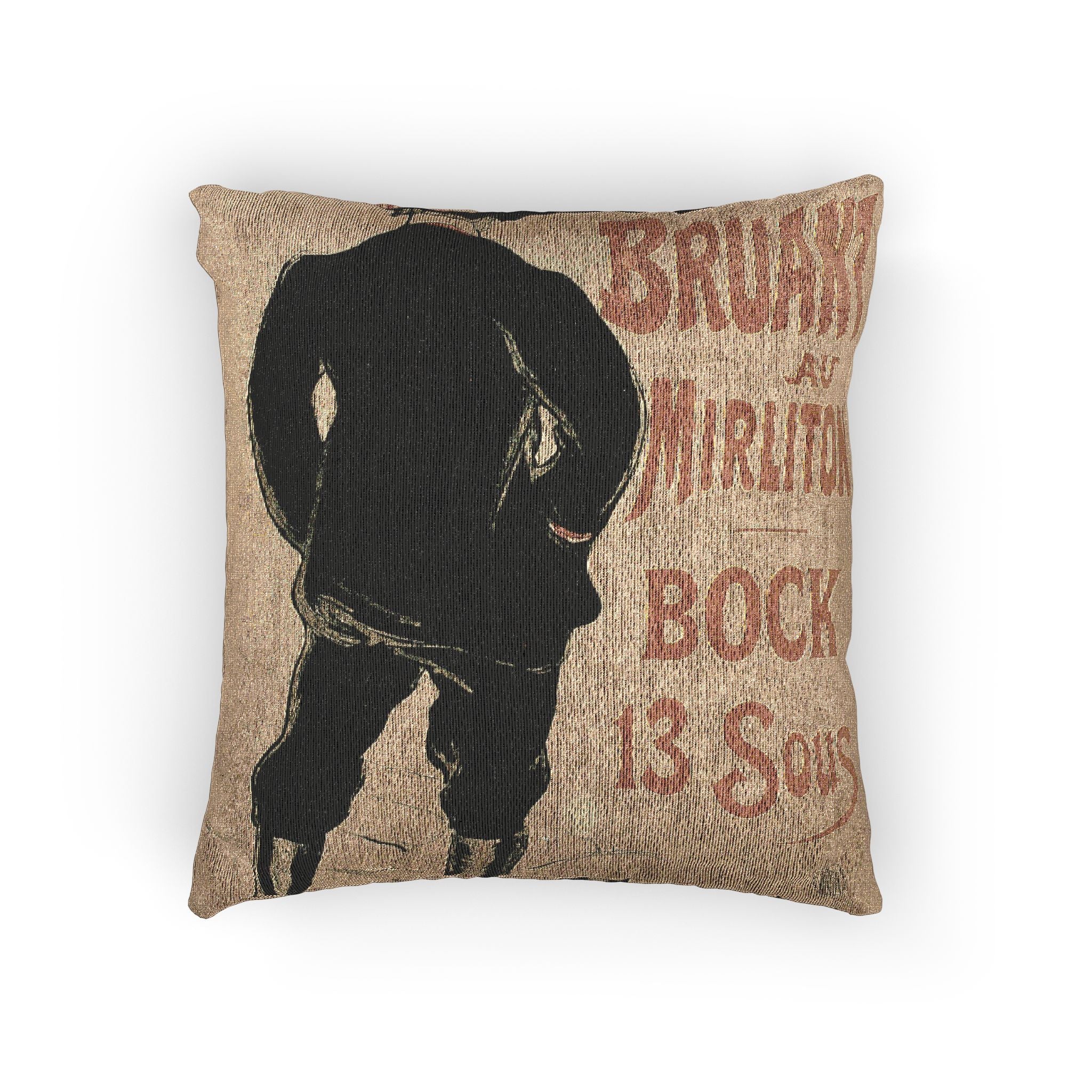 aristide-bruant-red-scarf-toulouse-lautrec | Woven Pillow