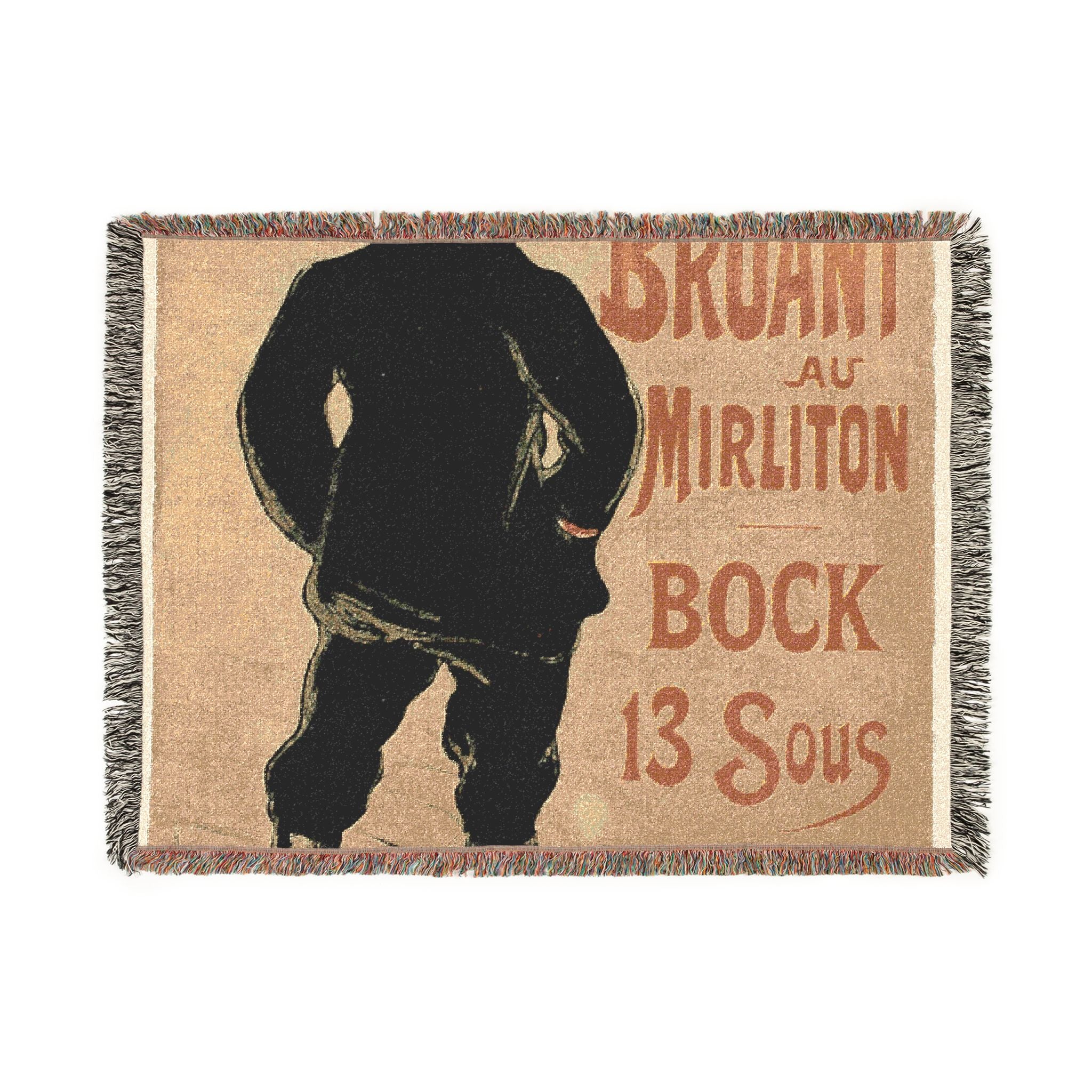 aristide-bruant-red-scarf-toulouse-lautrec | Woven Tapestry Blanket - Image 10