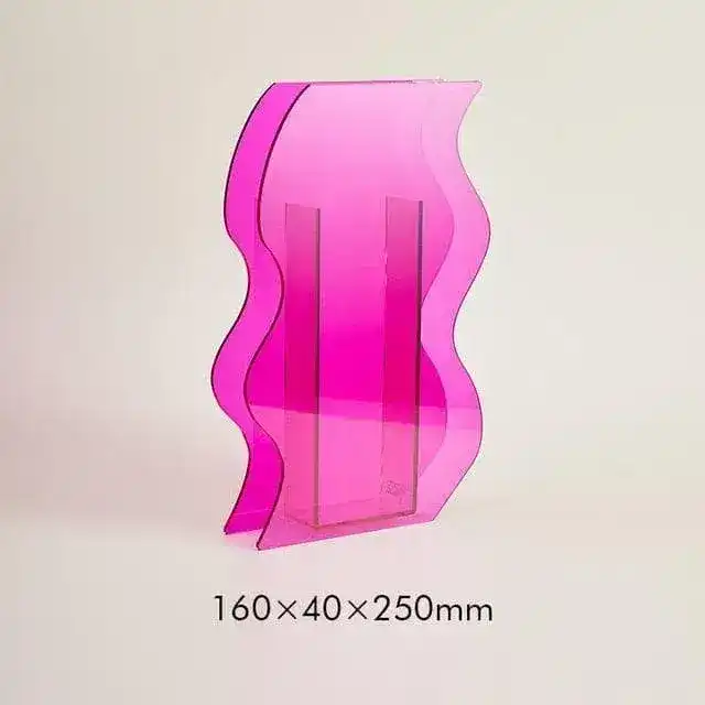 Art Deco Acrylic Vase - Image 5