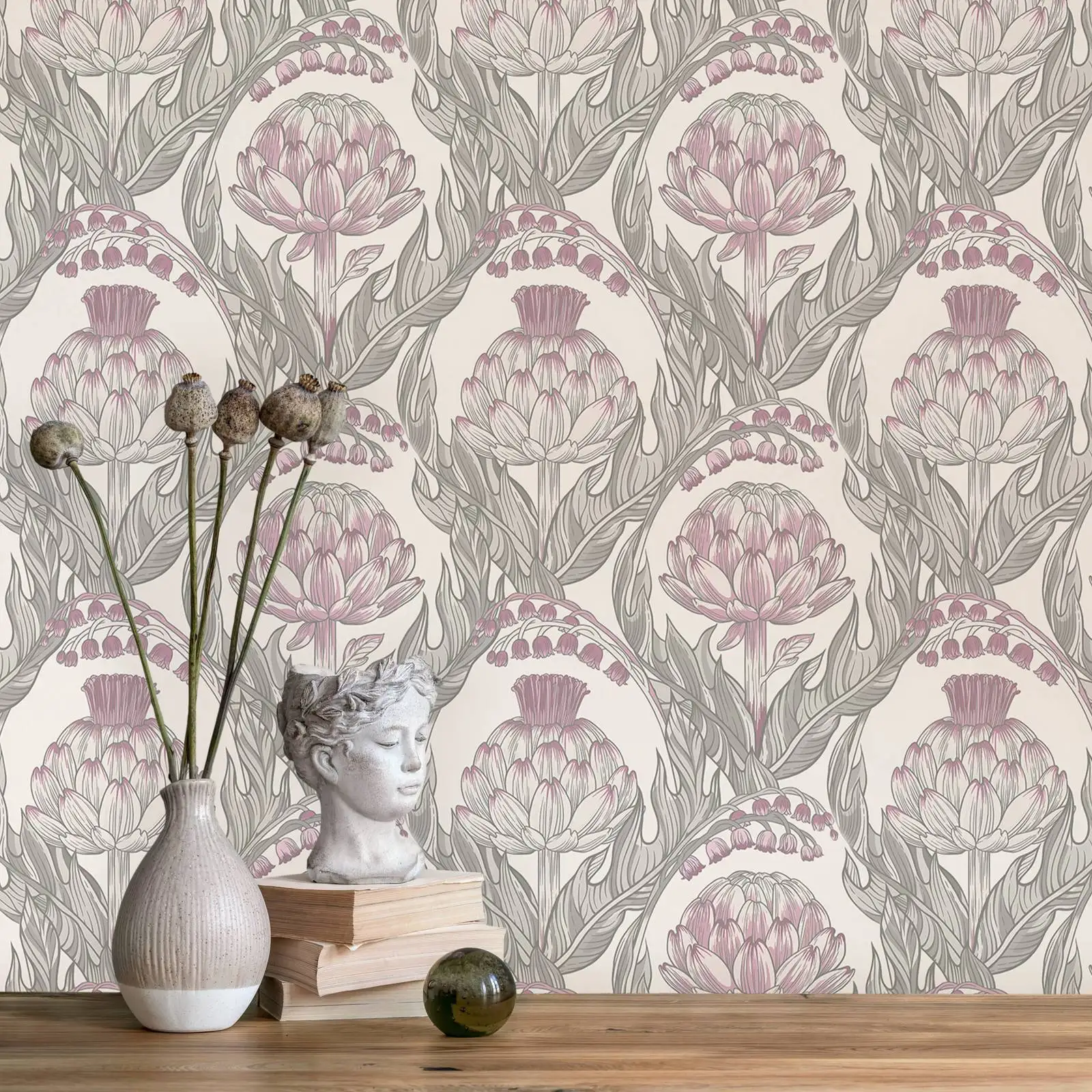 Articoke Floral Wallpaper - Image 3