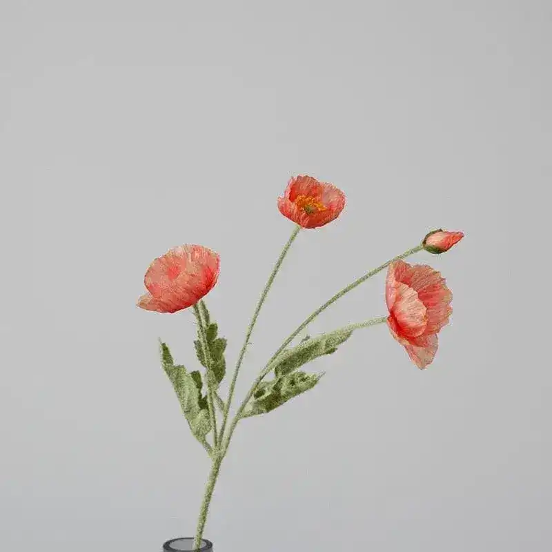 Artificial Poppy Flower Stem - Image 10