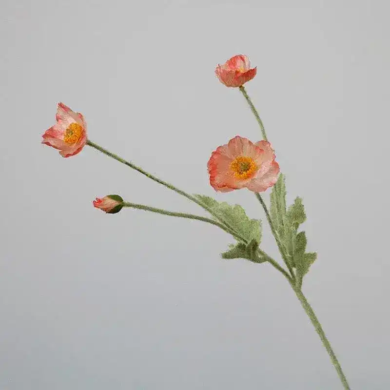 Artificial Poppy Flower Stem - Image 12