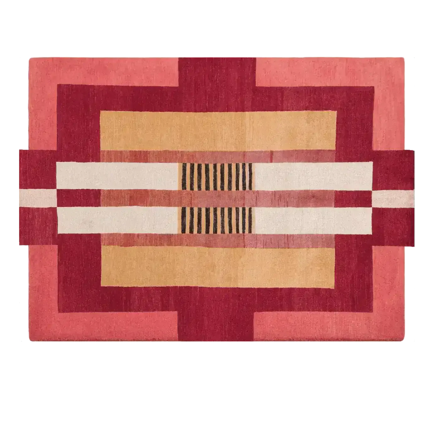 Atzec Red Hand Tufted Wool Rug - Image 8