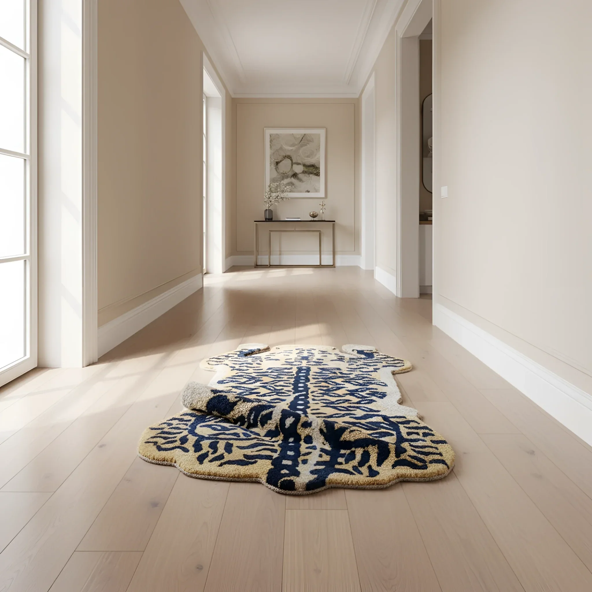Authentic Tibetan Tiger Hand Tufted Wool Rug - Image 3