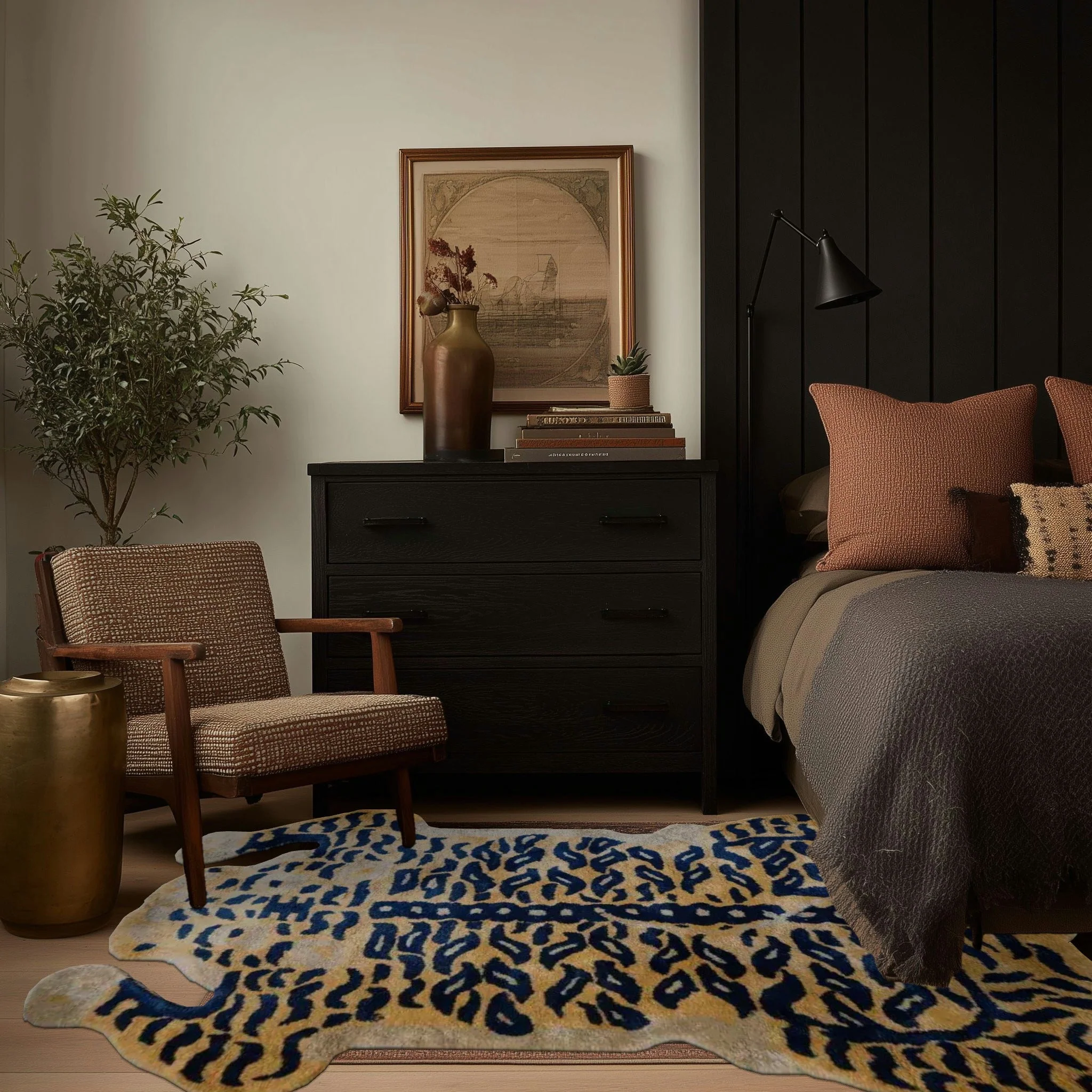 Authentic Tibetan Tiger Hand Tufted Wool Rug - Image 4