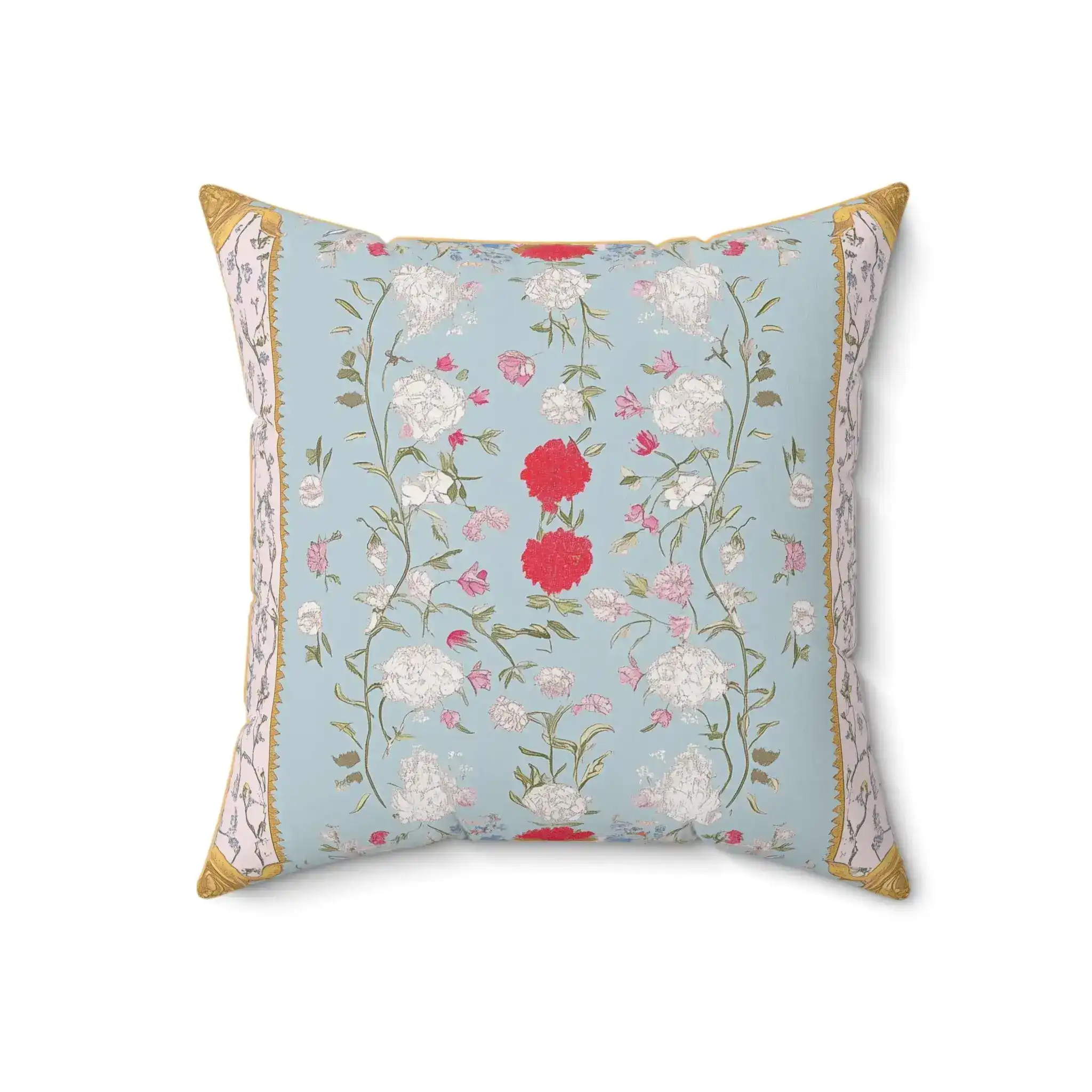 Baroque Blossom Tapestry Throw Pillow - Image 4