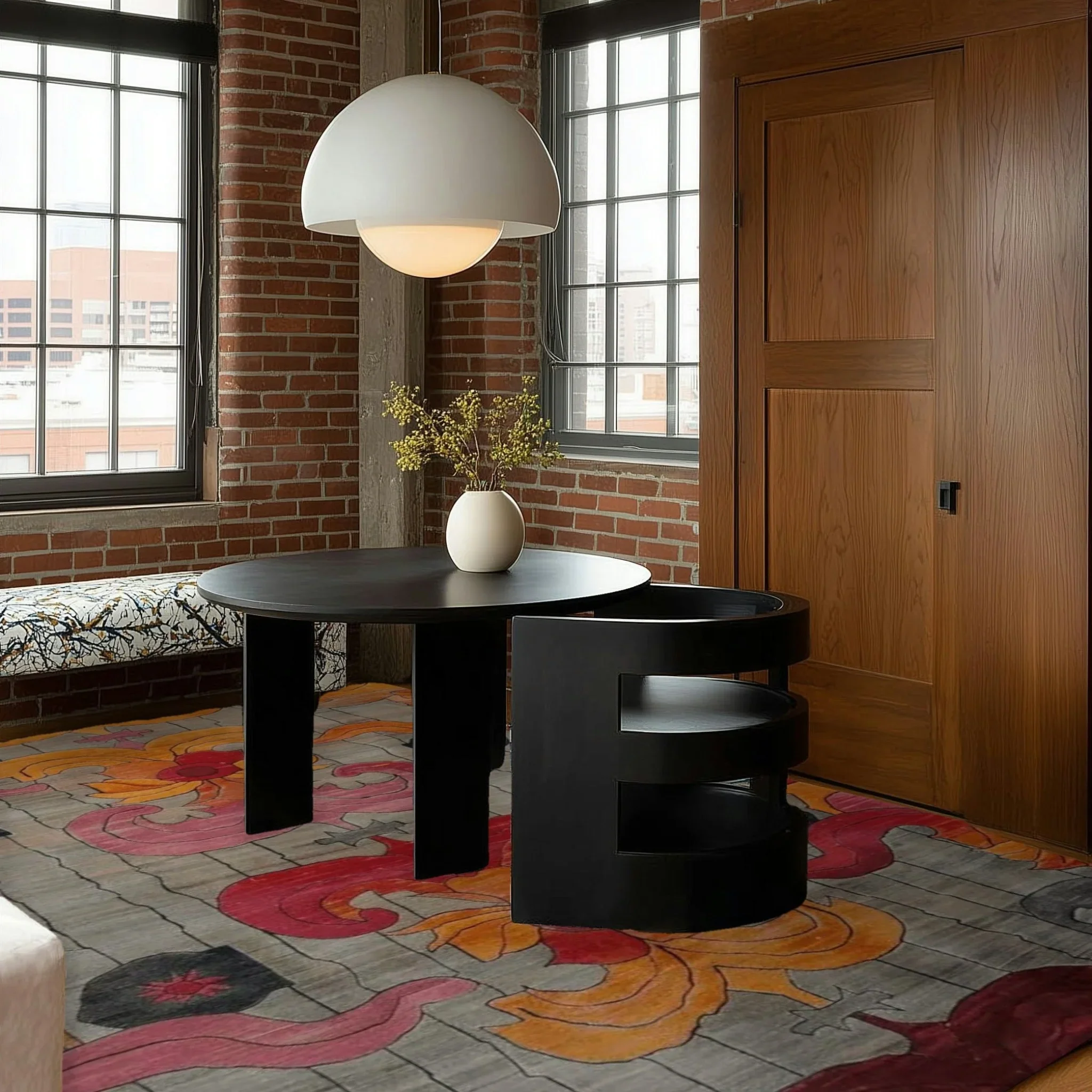 Baroque Fire Bloom Hand Tufted Rug - Image 5